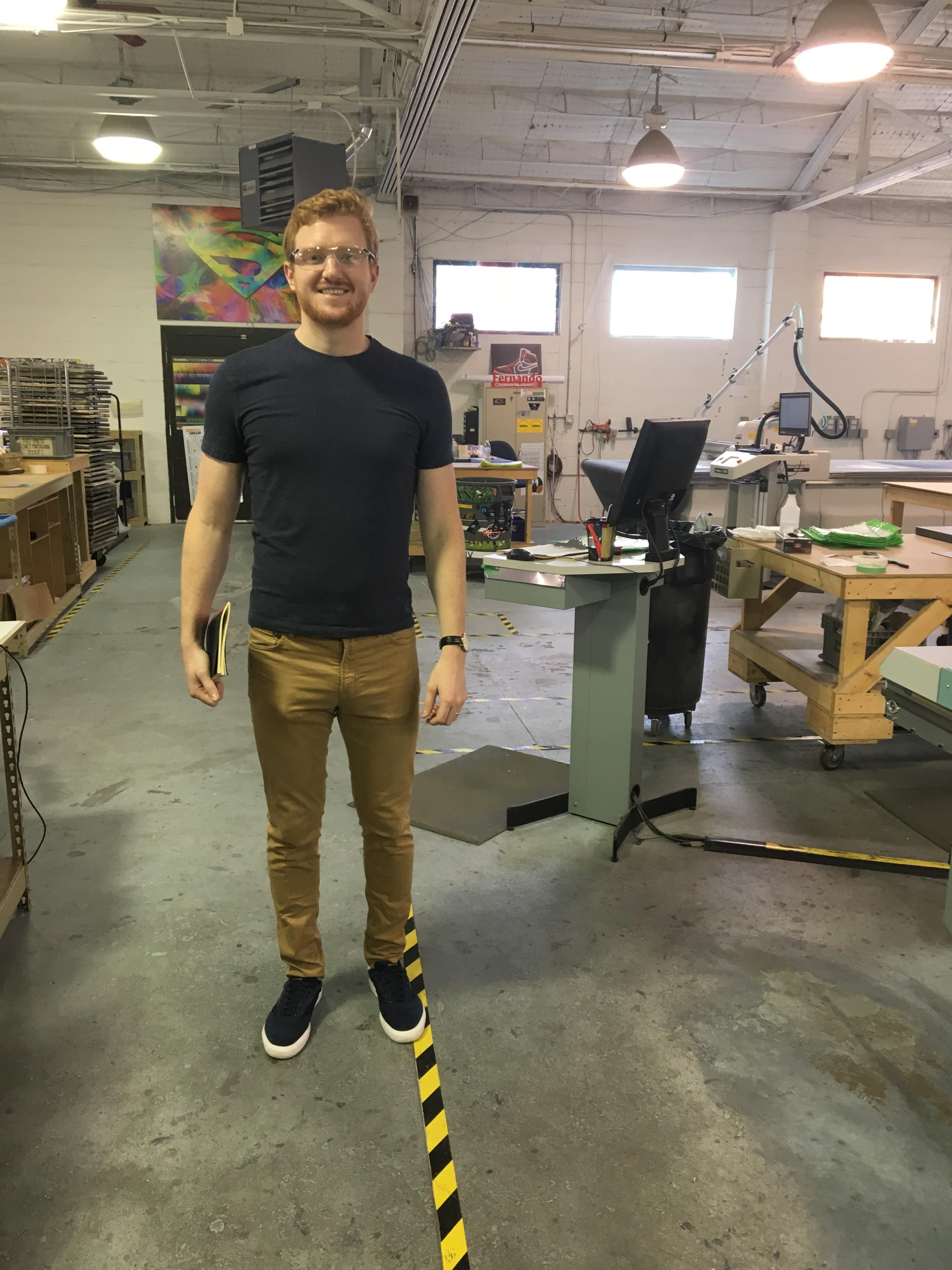 Touring the facilities