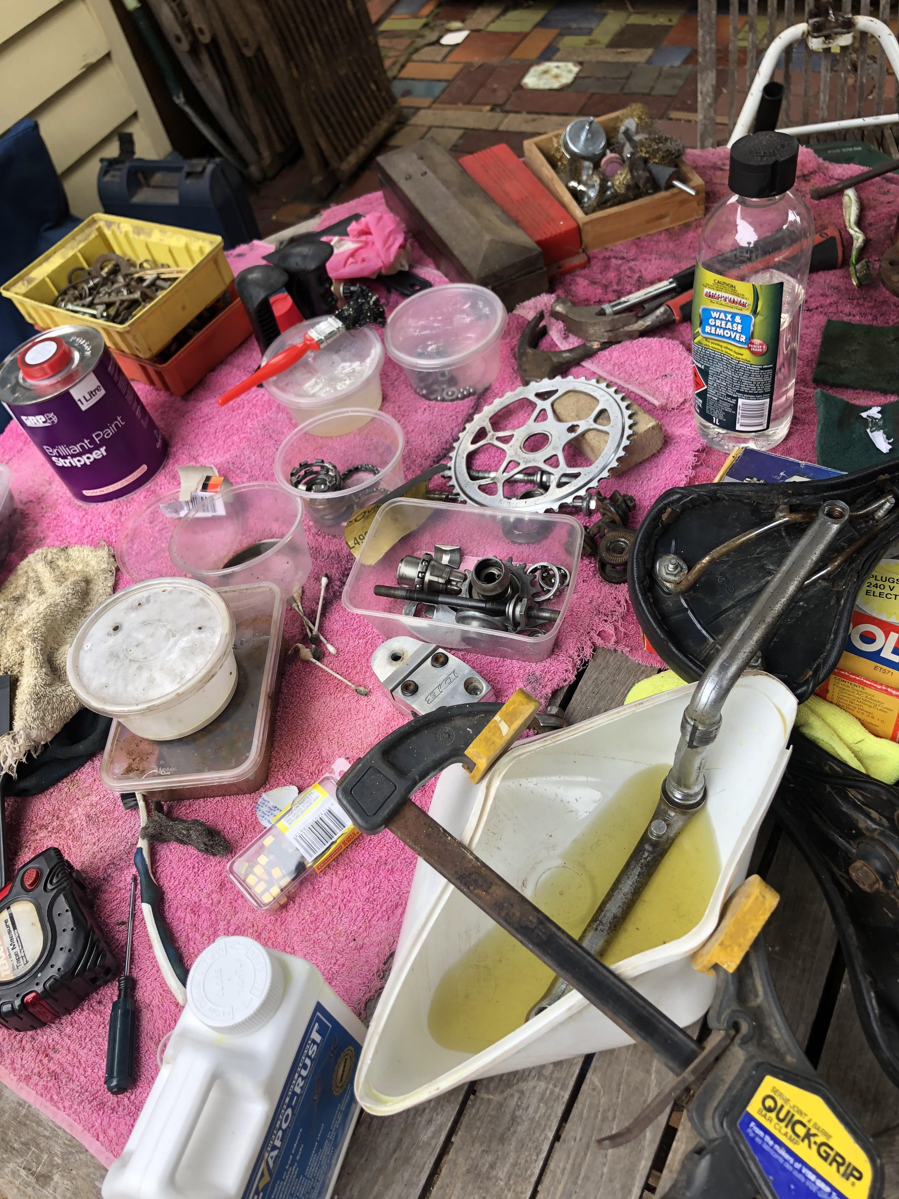 a few old parts to clean and repair