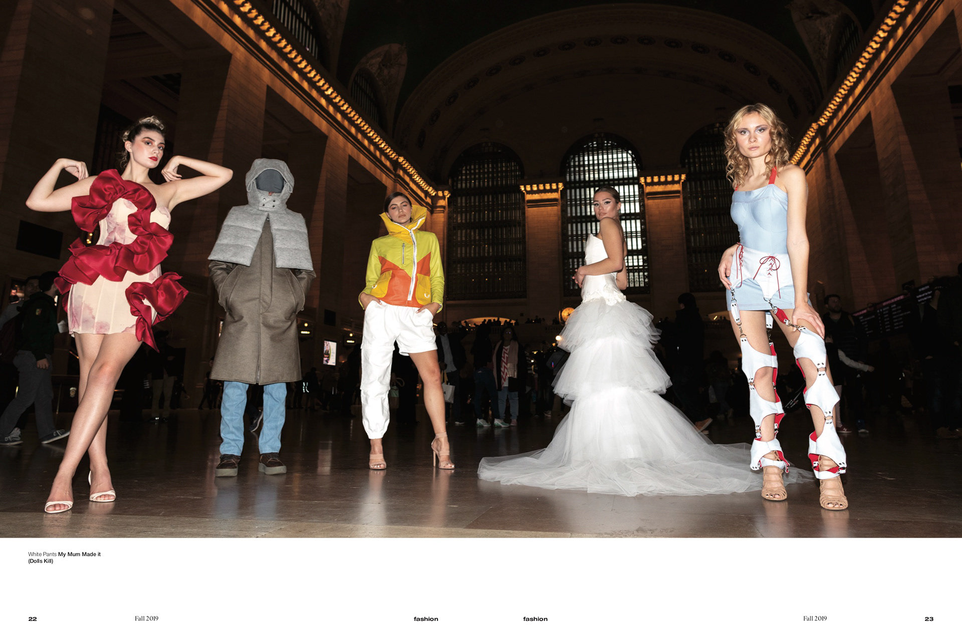 My garments are third from the left on each page