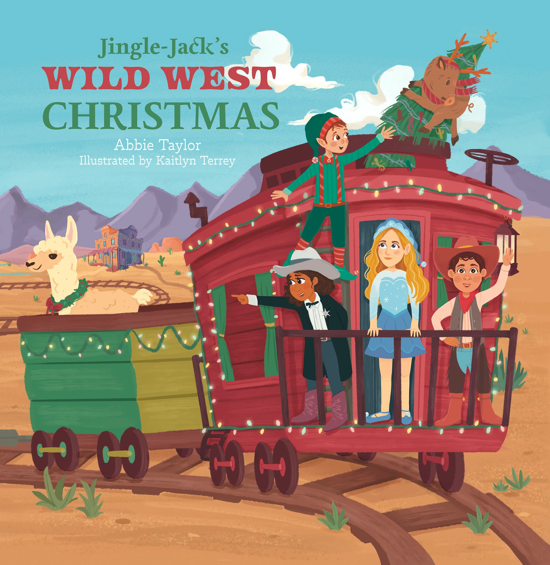 Cover Illustration for a children's Christmas book set in the southwest