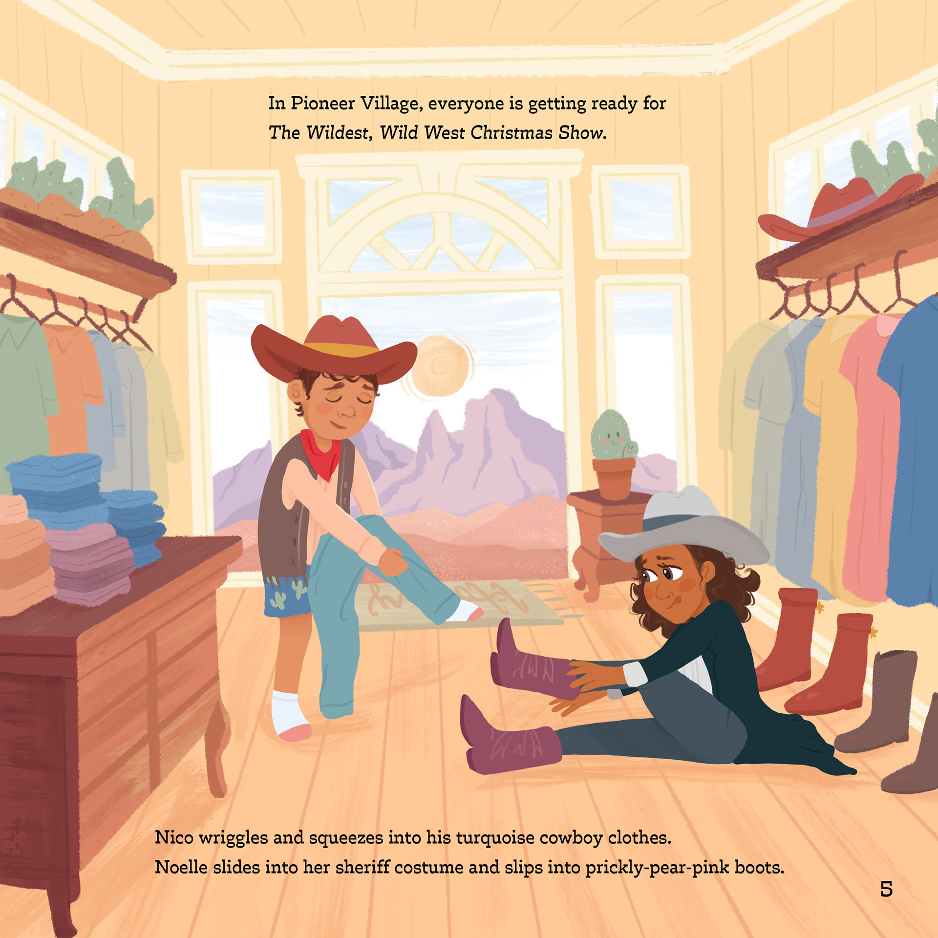 A page from "Jingle Jack's Wild West Christmas"