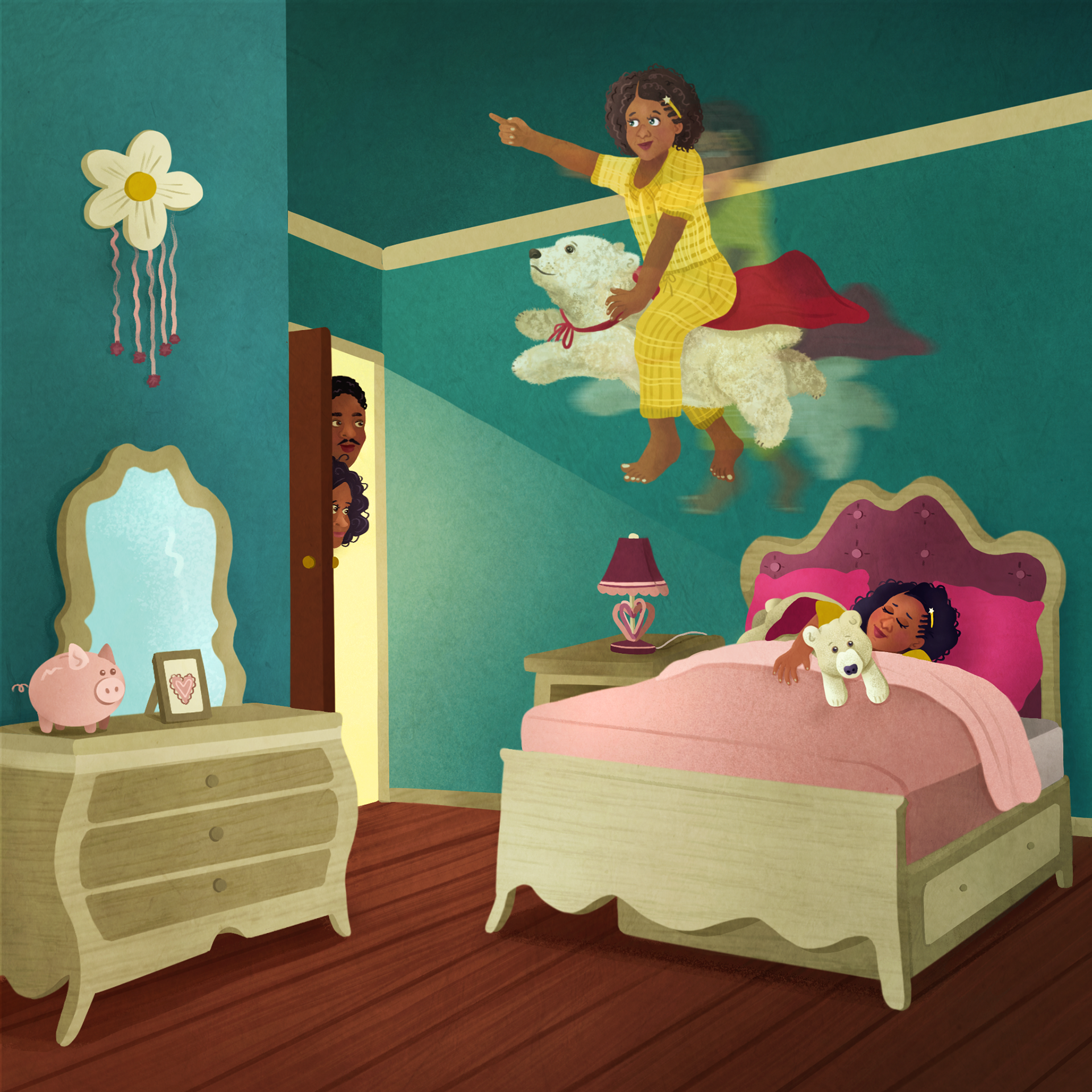"Henry and Robinette" client's children's book illustration