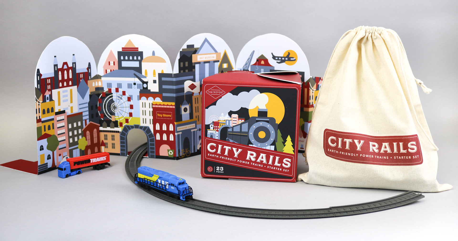 Abbey Pitzer - City Rails: Sustainable Train Set Packaging