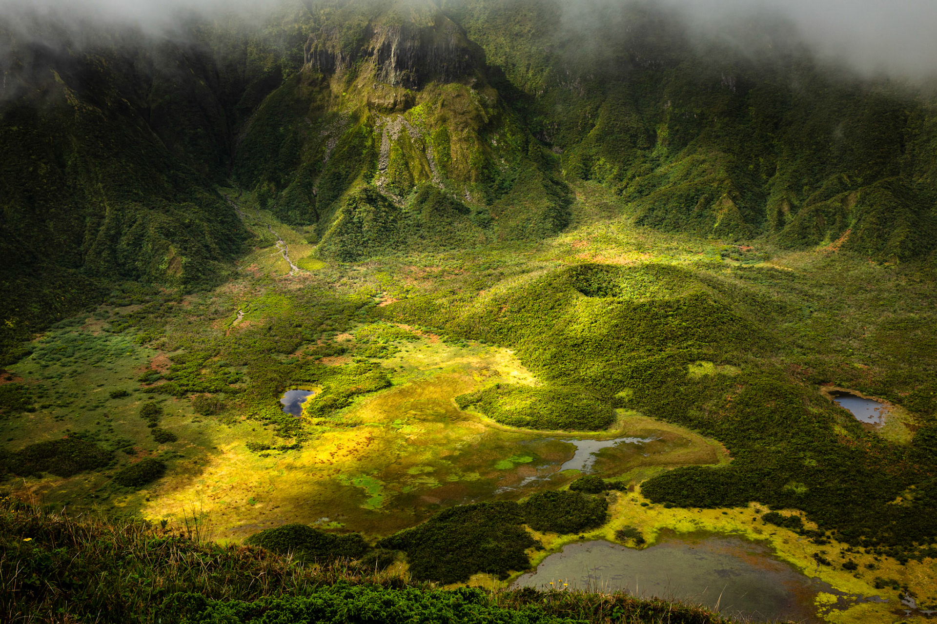 Faial caldera. Azores, Portugal