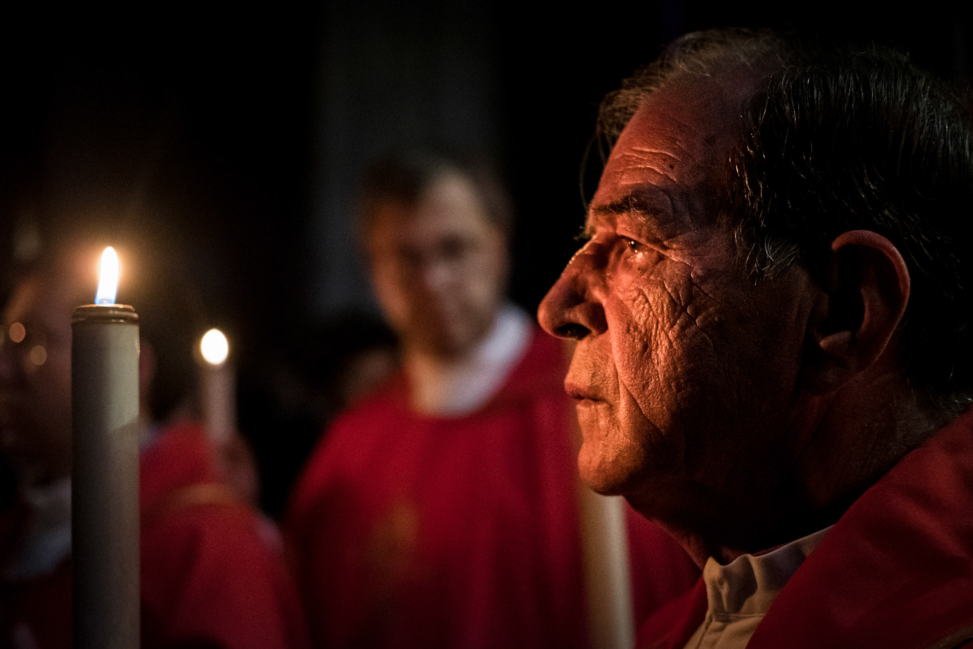 Braga, Portugal - 14 April 2017: Burial Theophoric Procession at Braga Cathedral