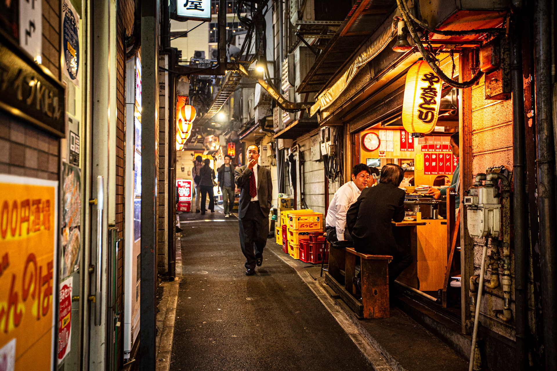 Yakitori alley. Tokyo, Japan
