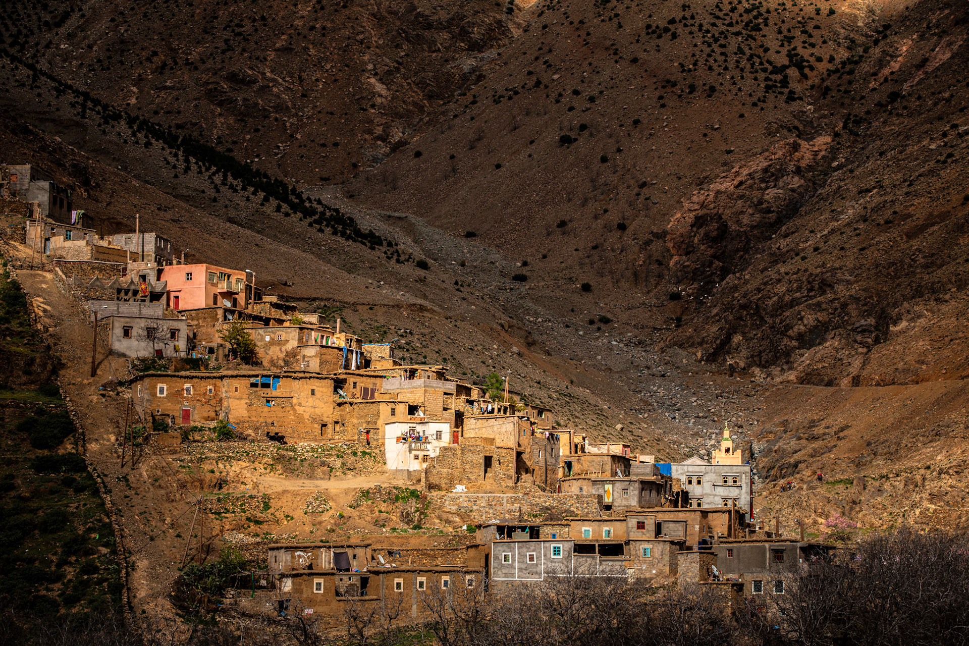 Typical village in Morocco Atlas. Morocco