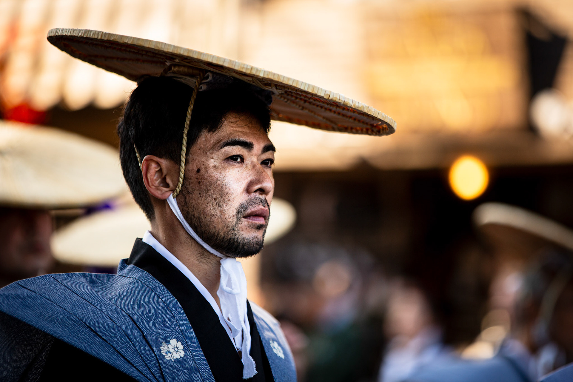 Man dressed as samurai during Jidai Matsuri. Kyoto, Japan