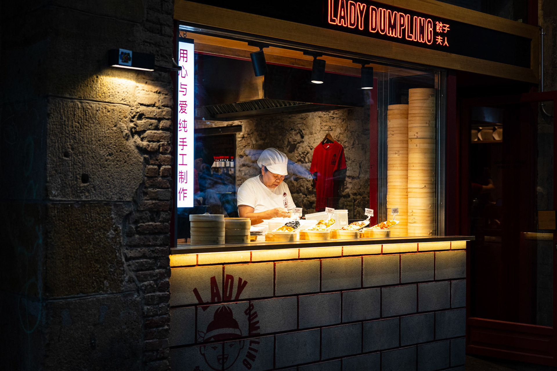 Barcelona, Spain - 26 March 2024 : Lady Dumpling