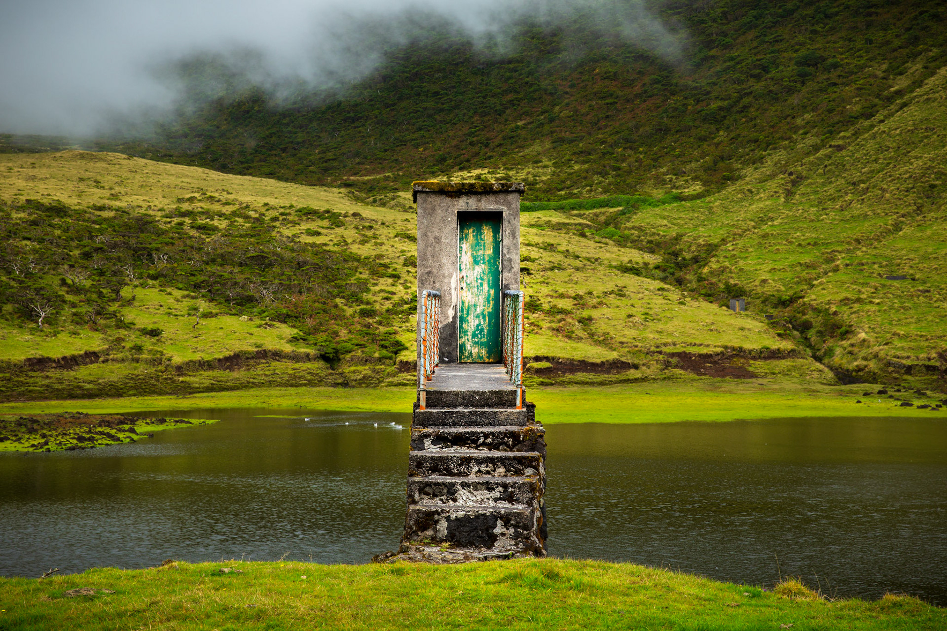 Seismograph house at Paúl lagoon. Pico, Azores, Portugal