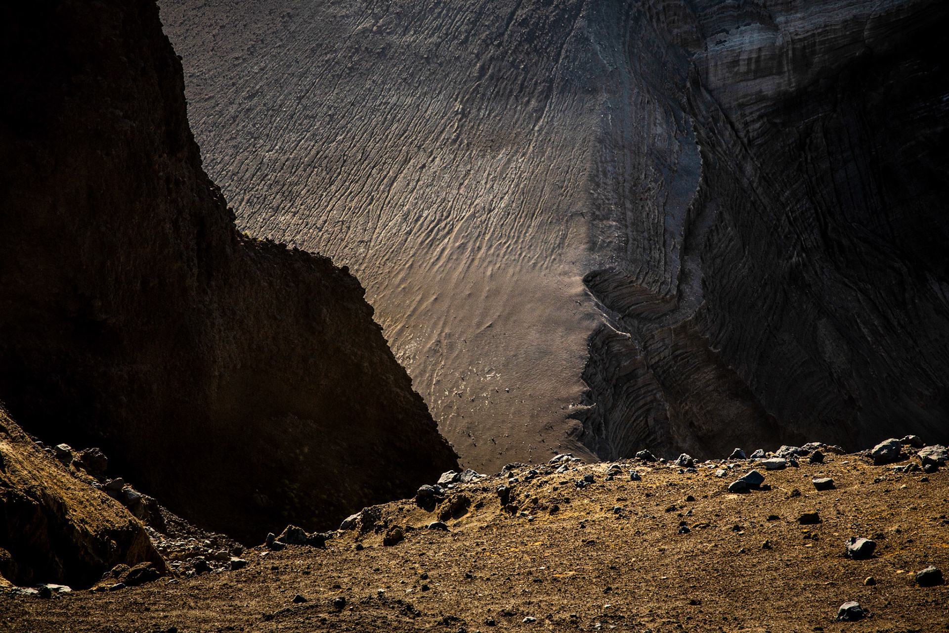 Capelinhos volcano cliffs. Faial, Azores, Portugal