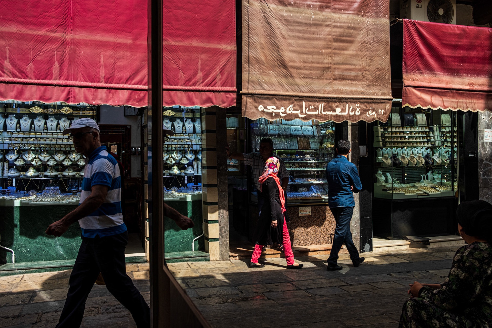 Fes, Morocco - 21 September 2017: Jewelry stores at Fes mellah