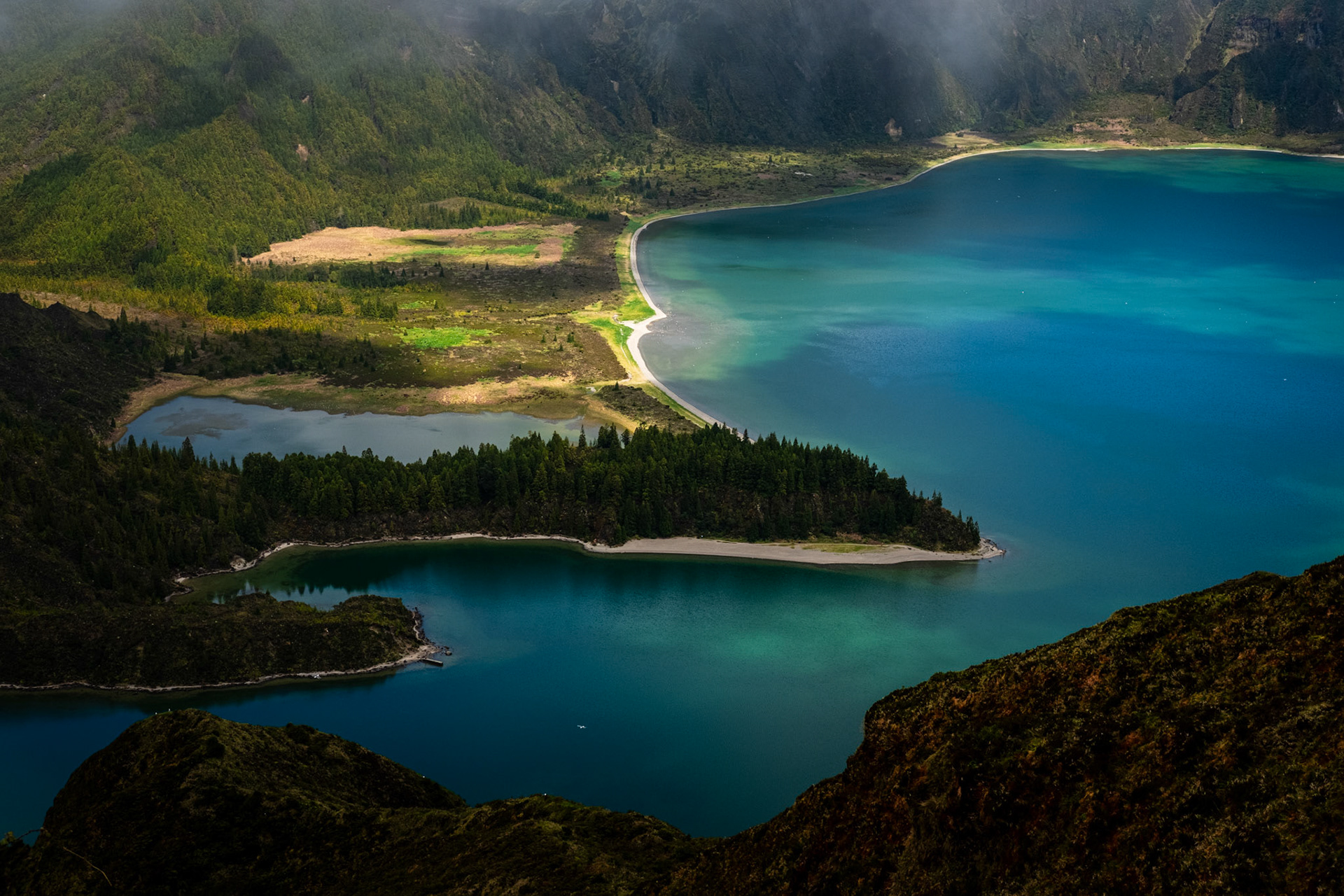 São Miguel, Açores, Portugal - 24 April 2018: Lagoa do Fogo