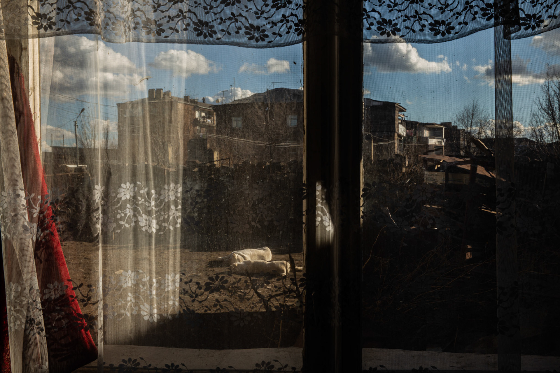 A neighborhood of Gyumri seen from one of its houses' windows. Armenia