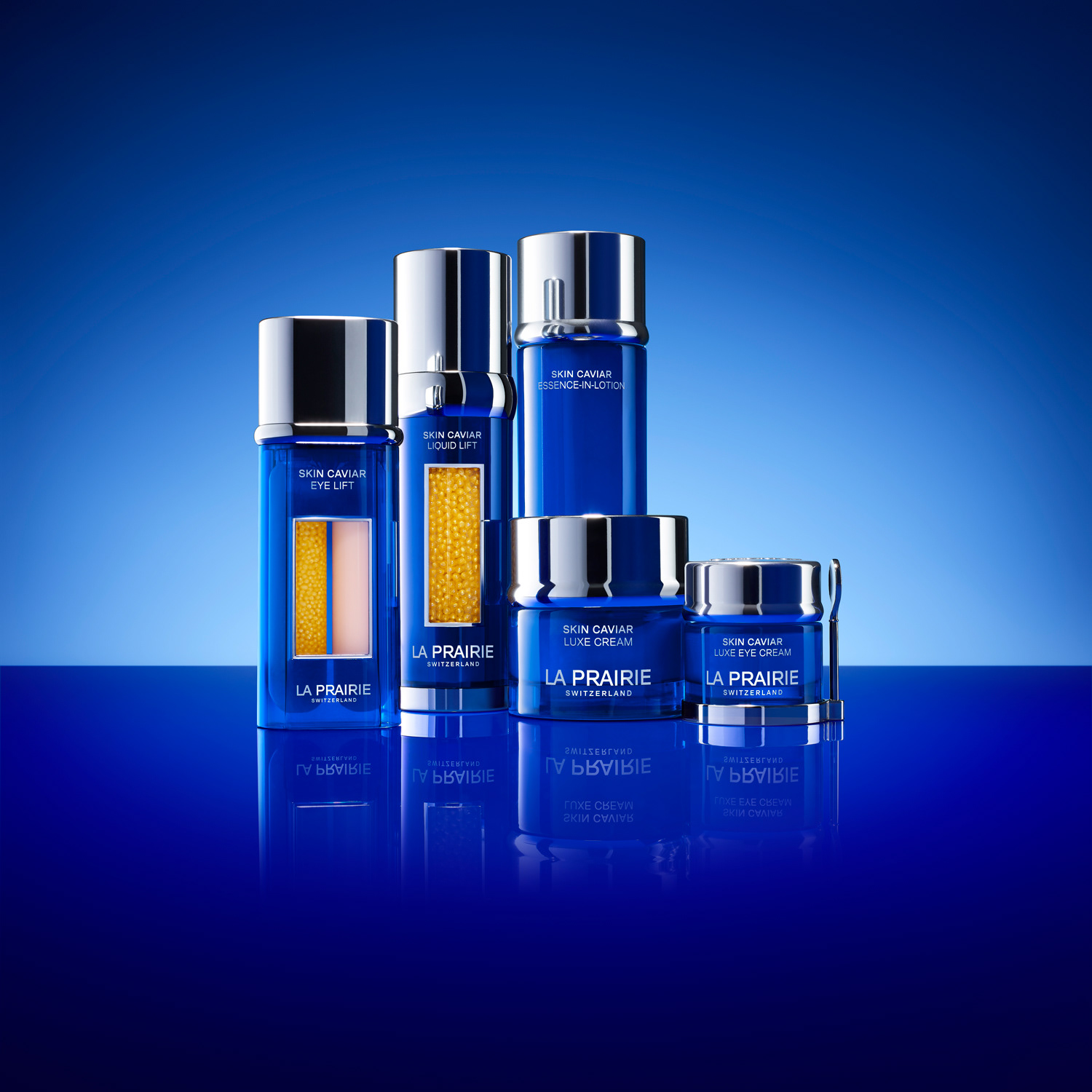 Still life photo La Prairie Cosmetics, Skin Caviar range