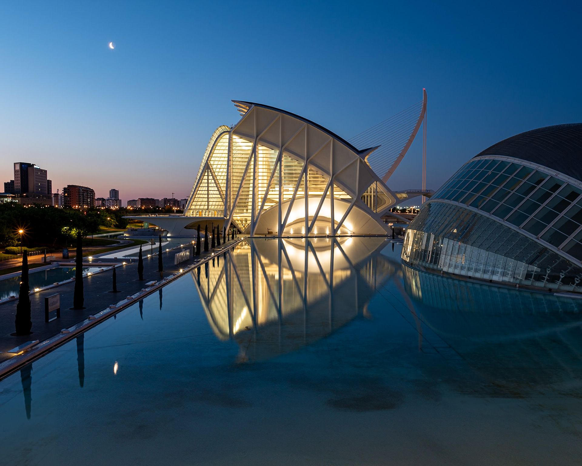 City of Arts & Science at dusk
