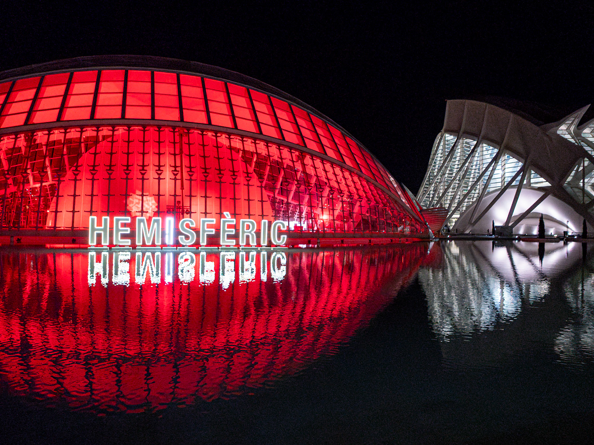 Hemisferic planetarium, City of Arts & Science, Valencia, Spain