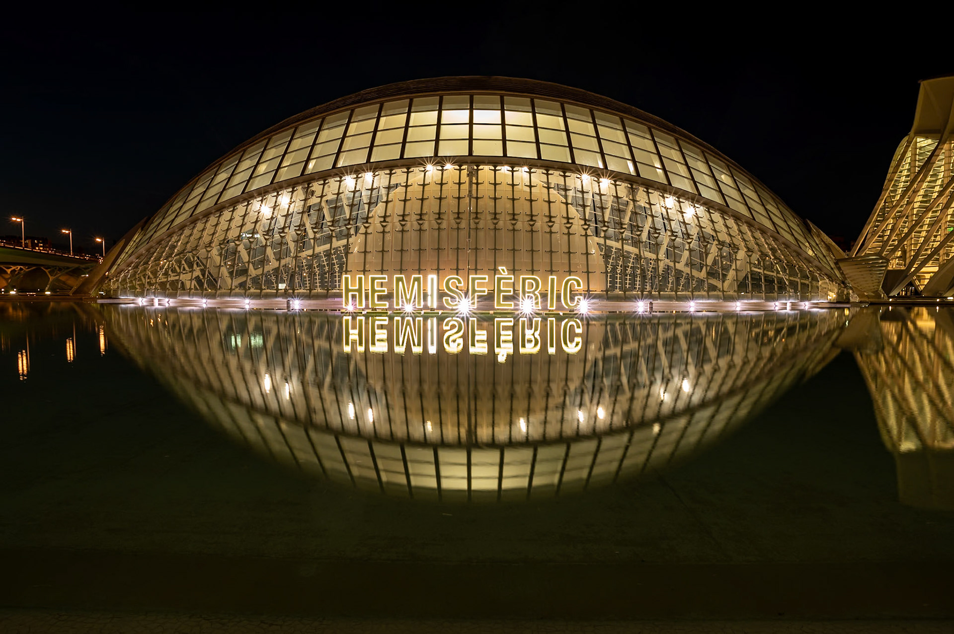 Hemisferic planetarium, City of Arts & Science, Valencia, Spain