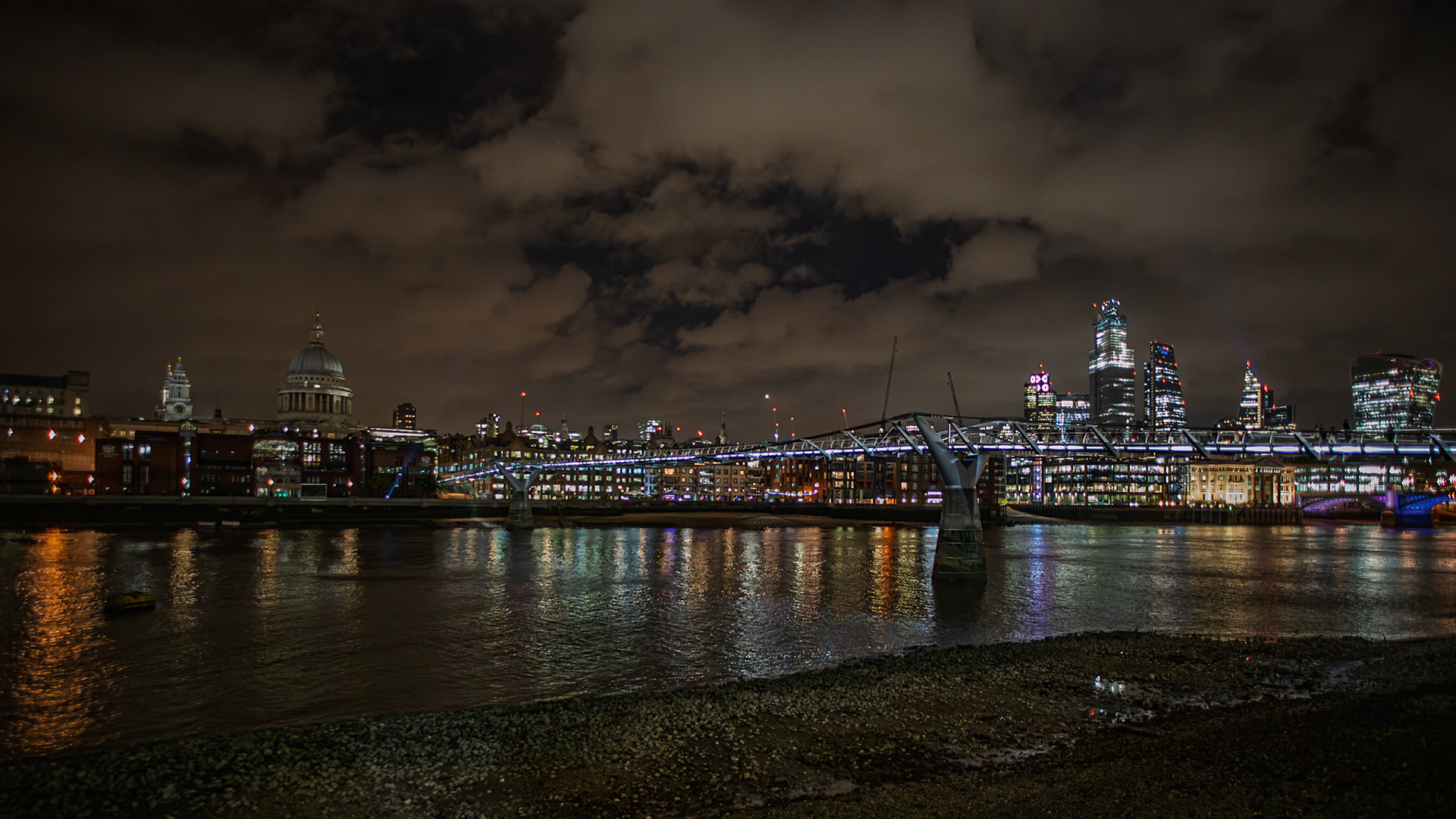 London Skyline from Millennium Bridge
