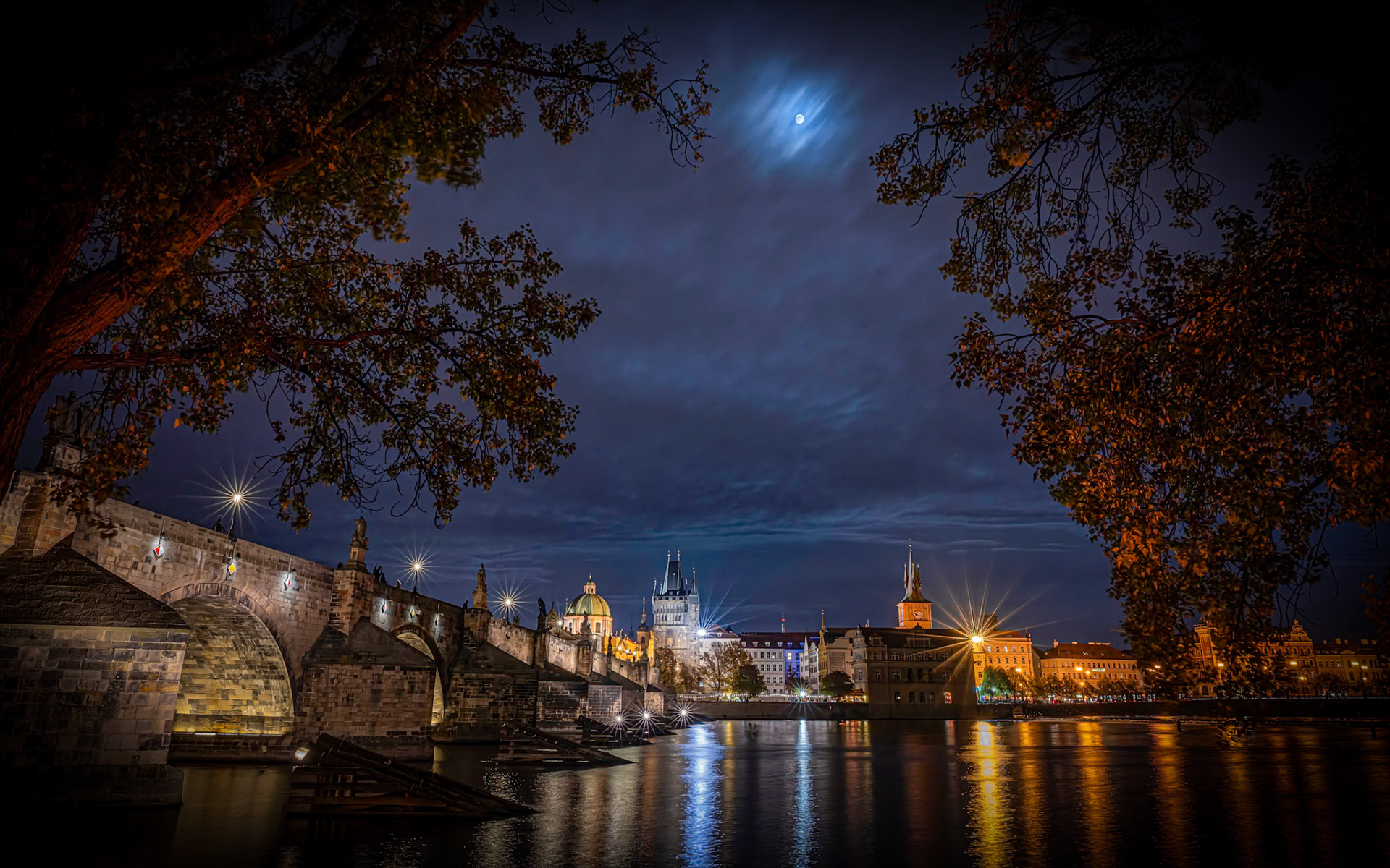 Charles Bridge from Vltava Riverbank, Prague