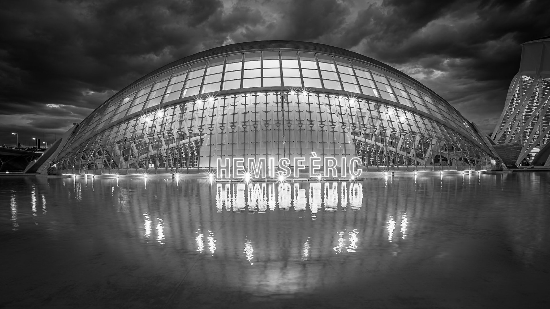 Hemisferic planetarium, City of Arts & Science, Valencia, Spain