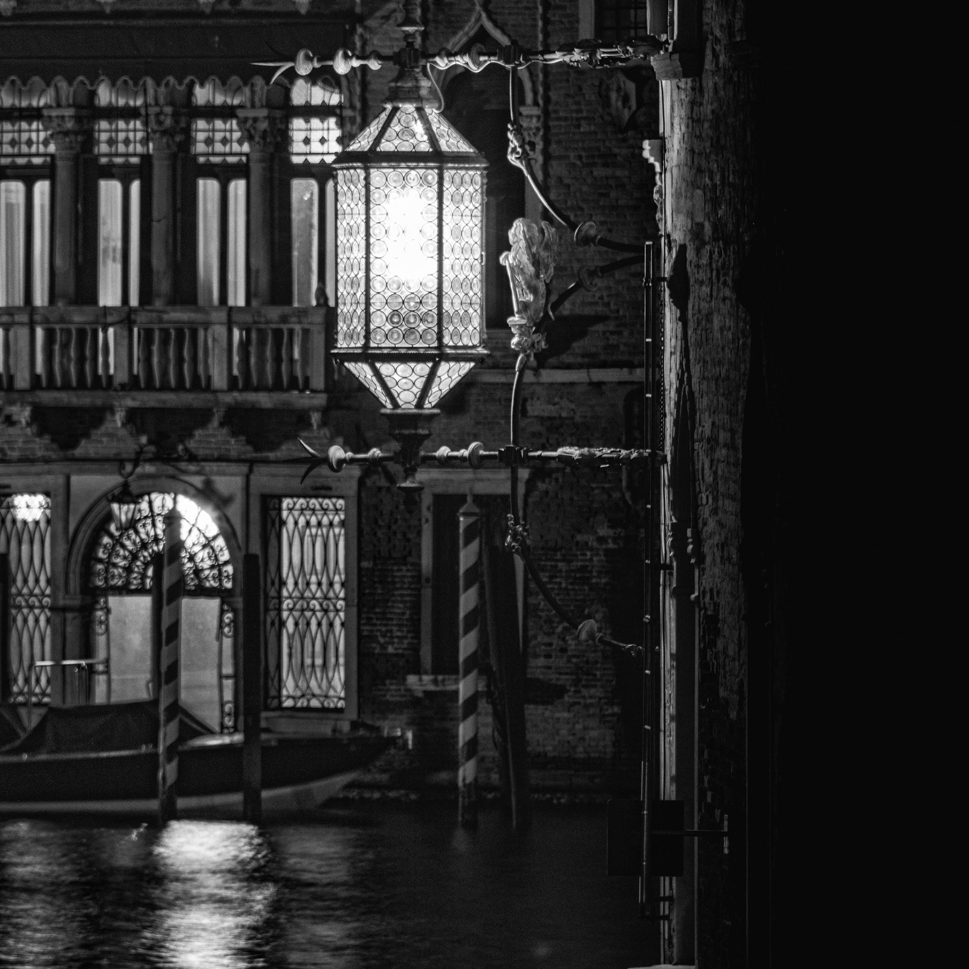Venetian lamp, Grand Canal, Venice 
