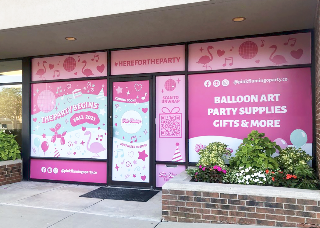 "Coming Soon" Window display