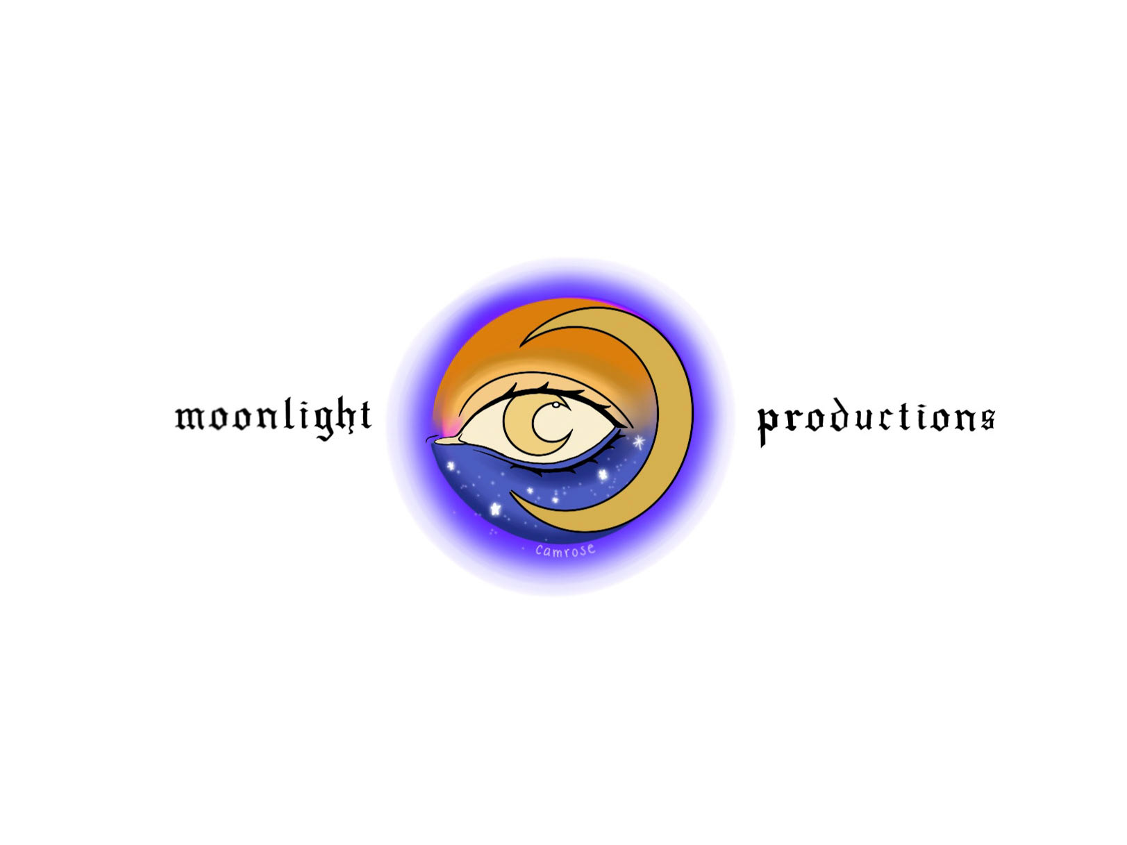Moonlight Productions Logo, 1623 x 1217 px (132 dpi), Procreate, 2021