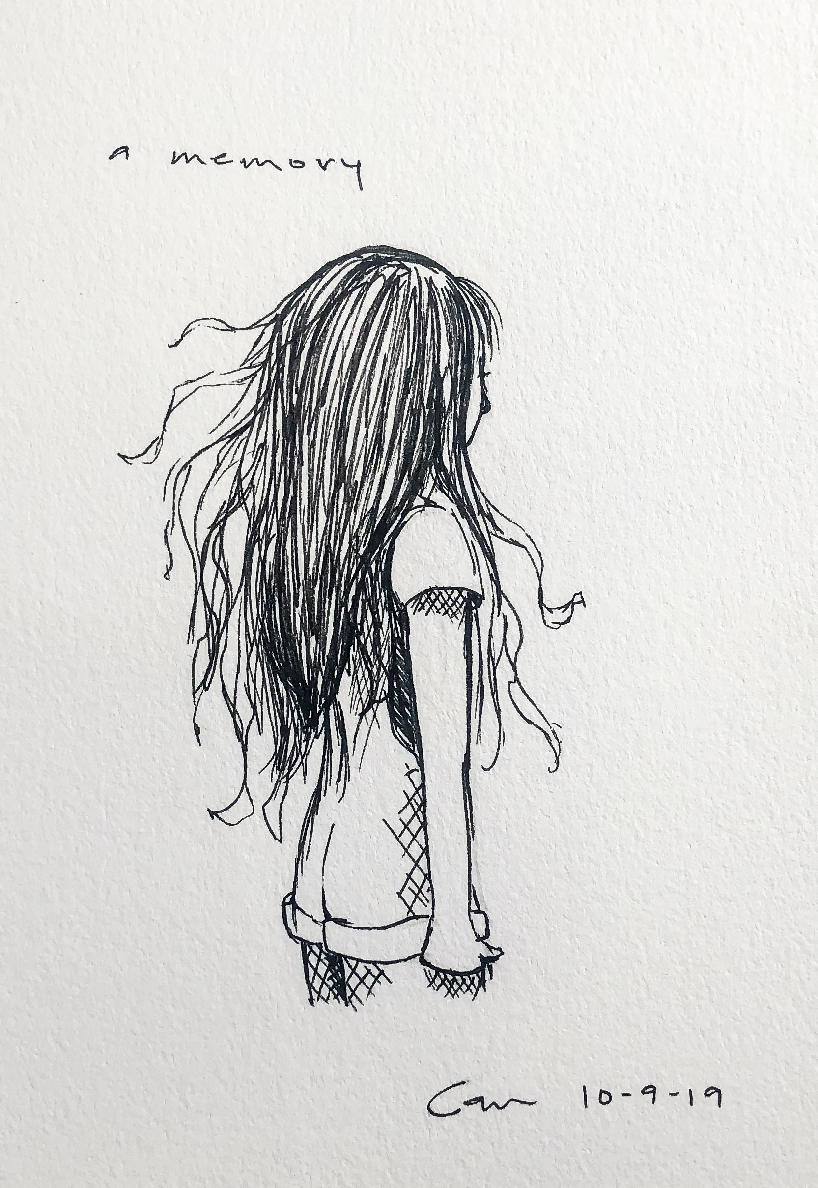 "A Memory", 2.5 in x 4.5 in, Micron on Paper, 2019