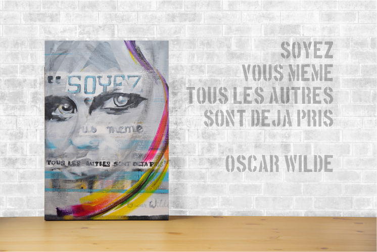 Soyez - Peinture acrylique sur châssis entoilé - 40 x 30 cm