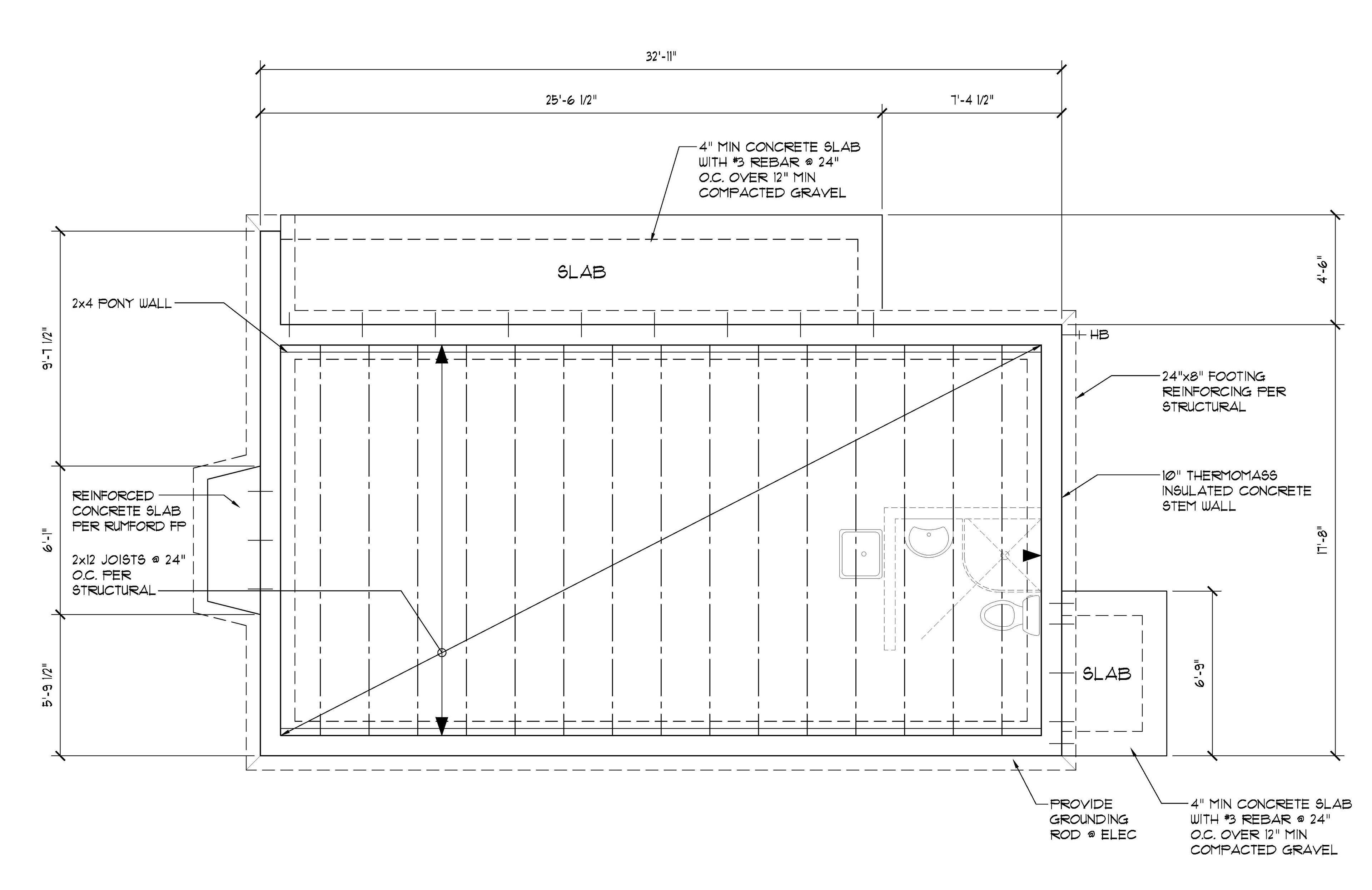 alternate floor framing plan