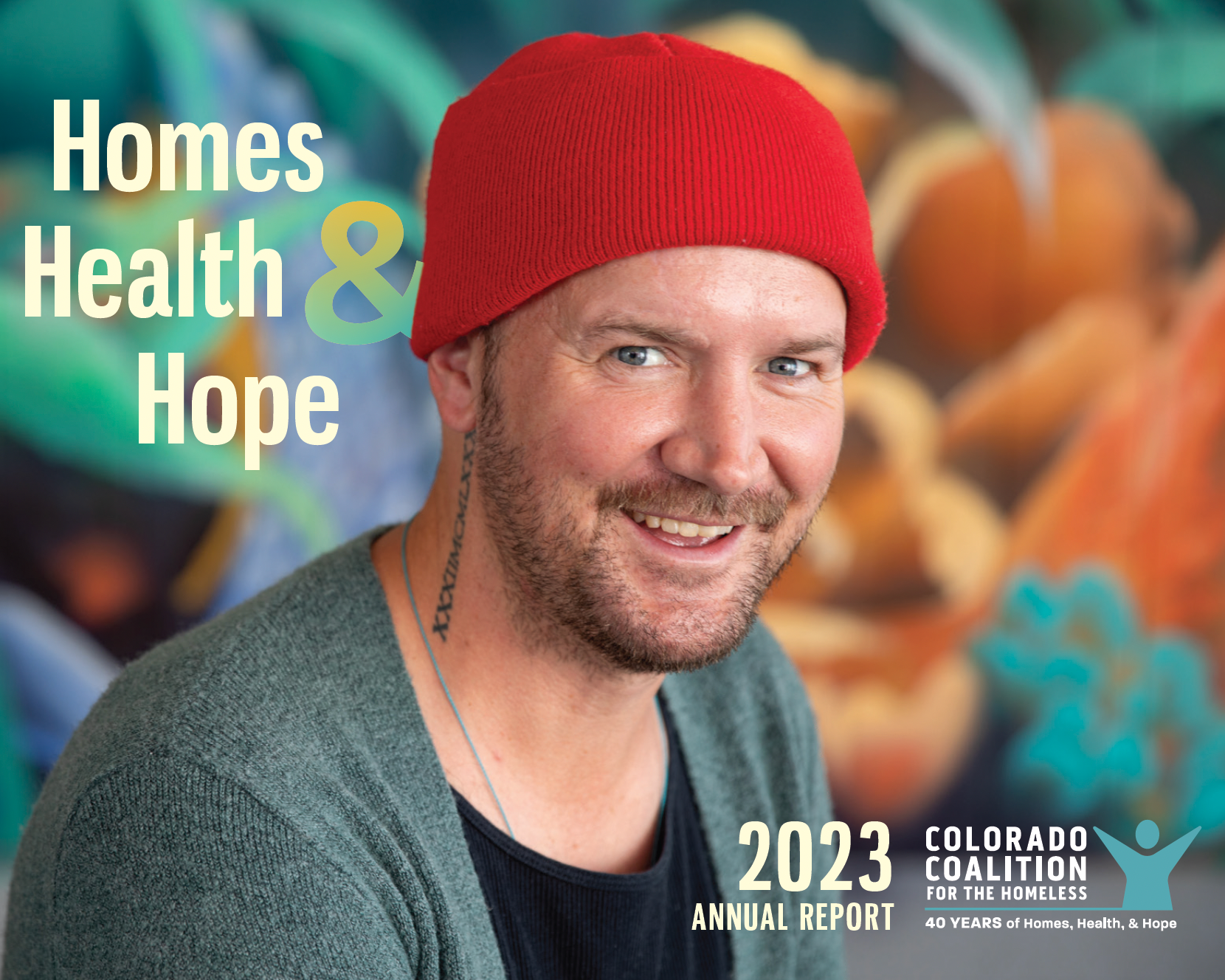 Cover of the 2023 Annual Report for the Colorado Coalition for the Homeless
