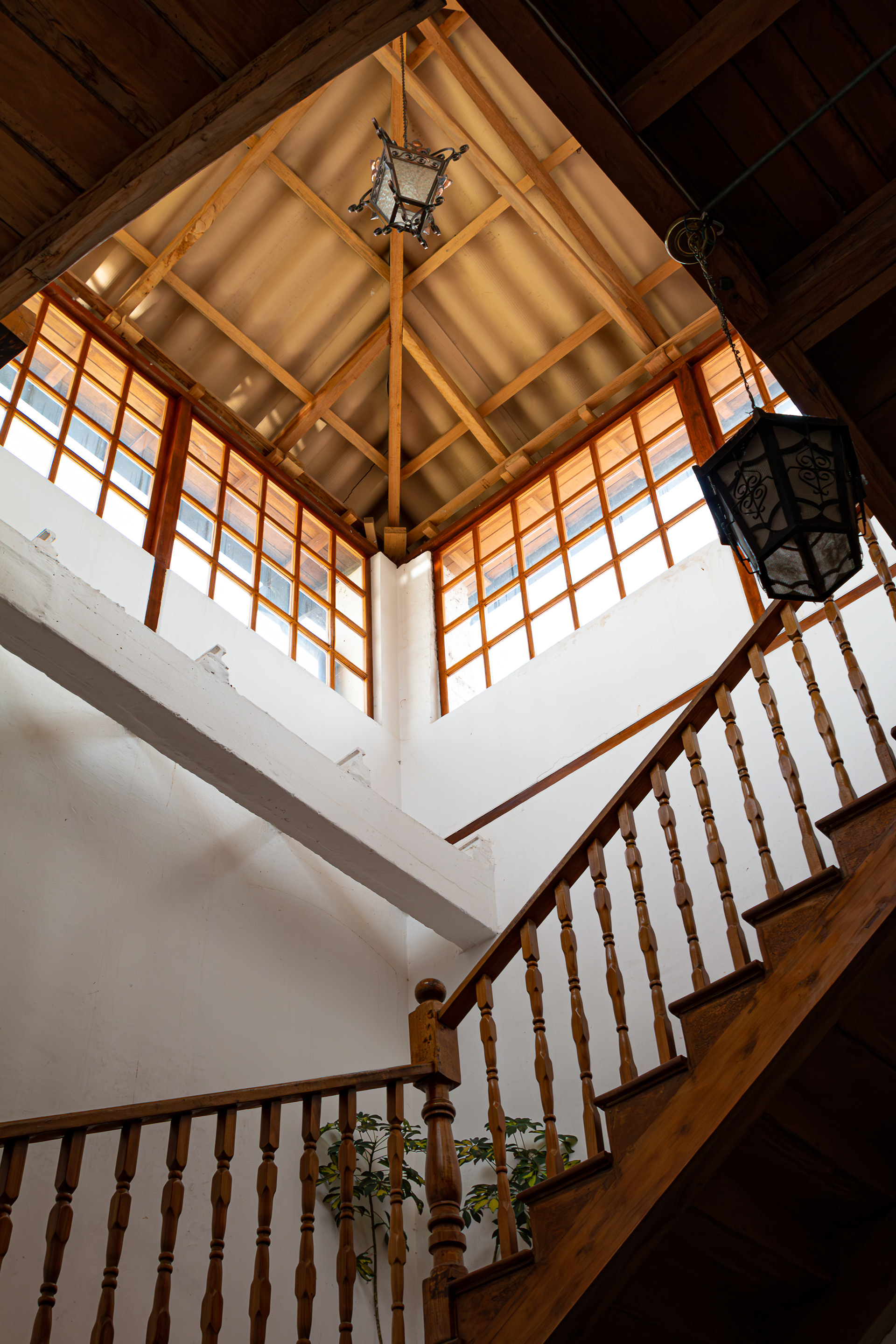 Staircase to the Compañia Church Cupula- Quito Ecuador