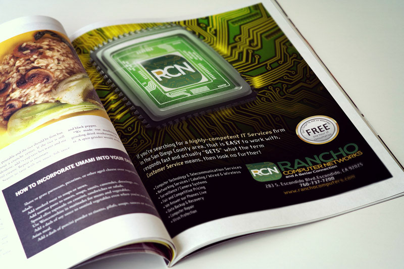 Magazine Ad for Tech. Company