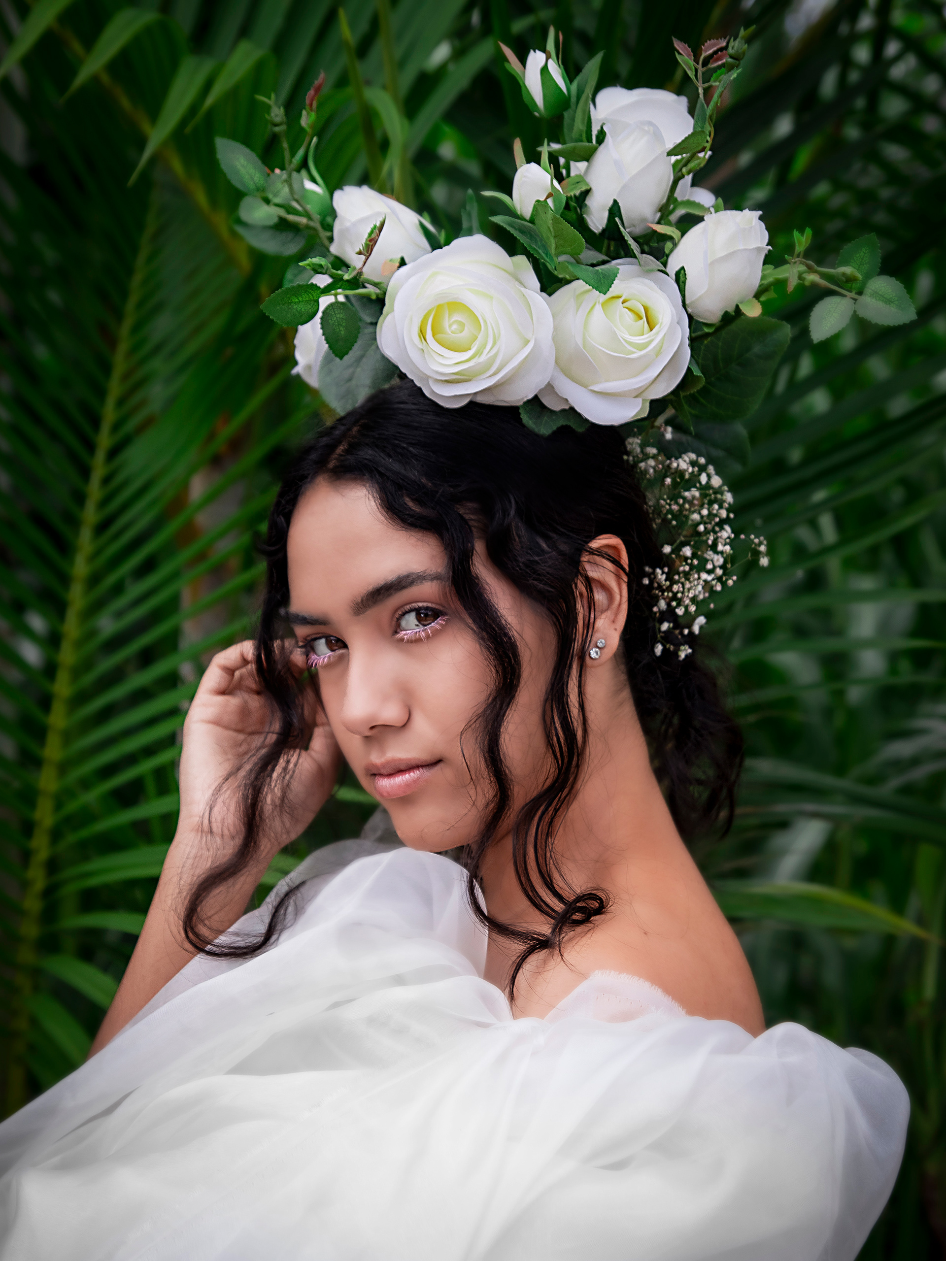 Foto Retrato en la Playa con palmeras, Cancún