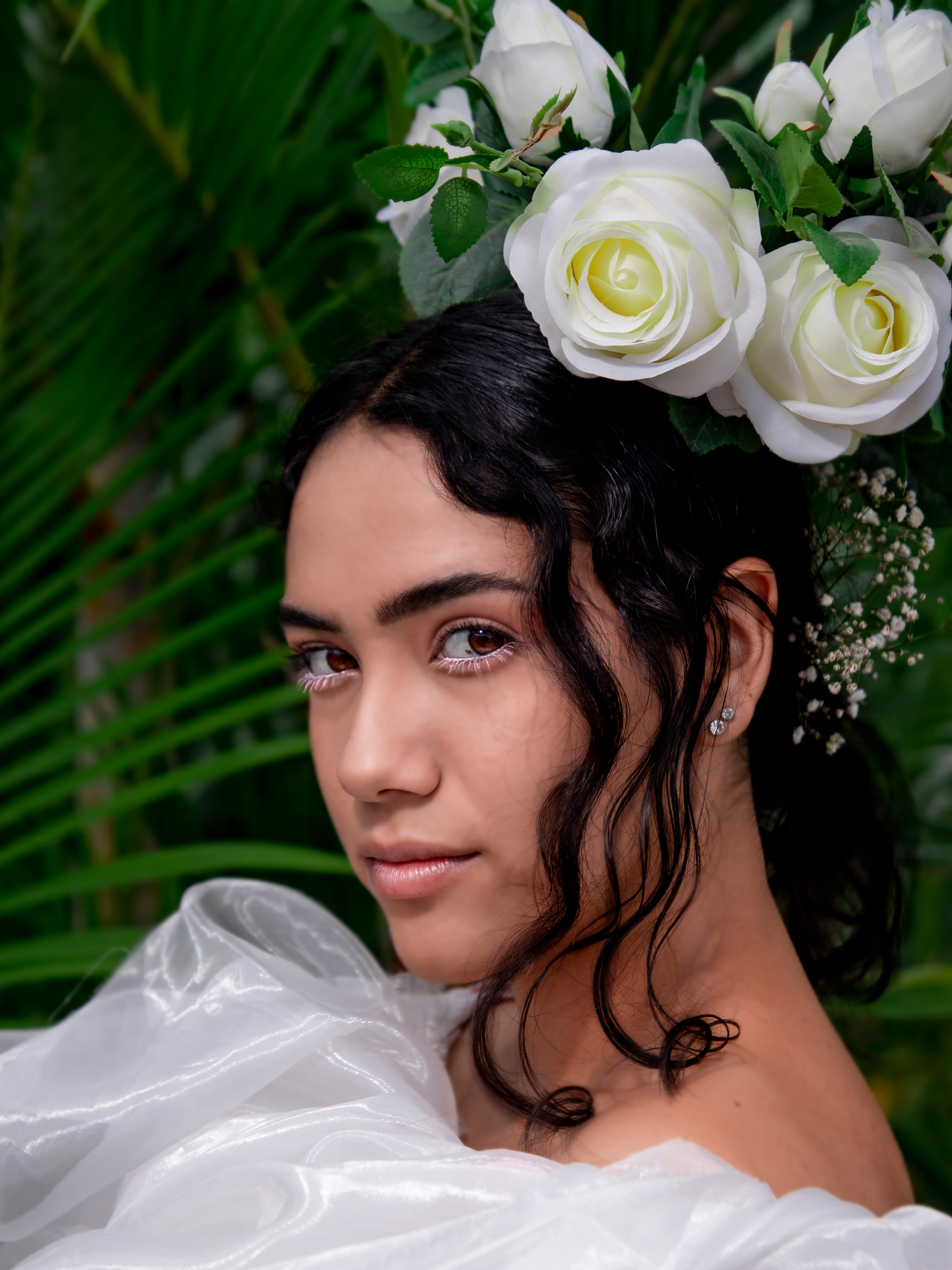 Foto Retrato fashion en la Playa con palmeras, Cancún