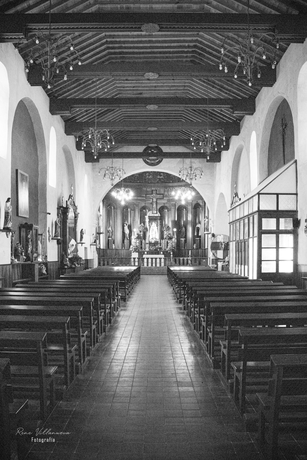 Interior de la Catedral de San Cristóbal de las Casas