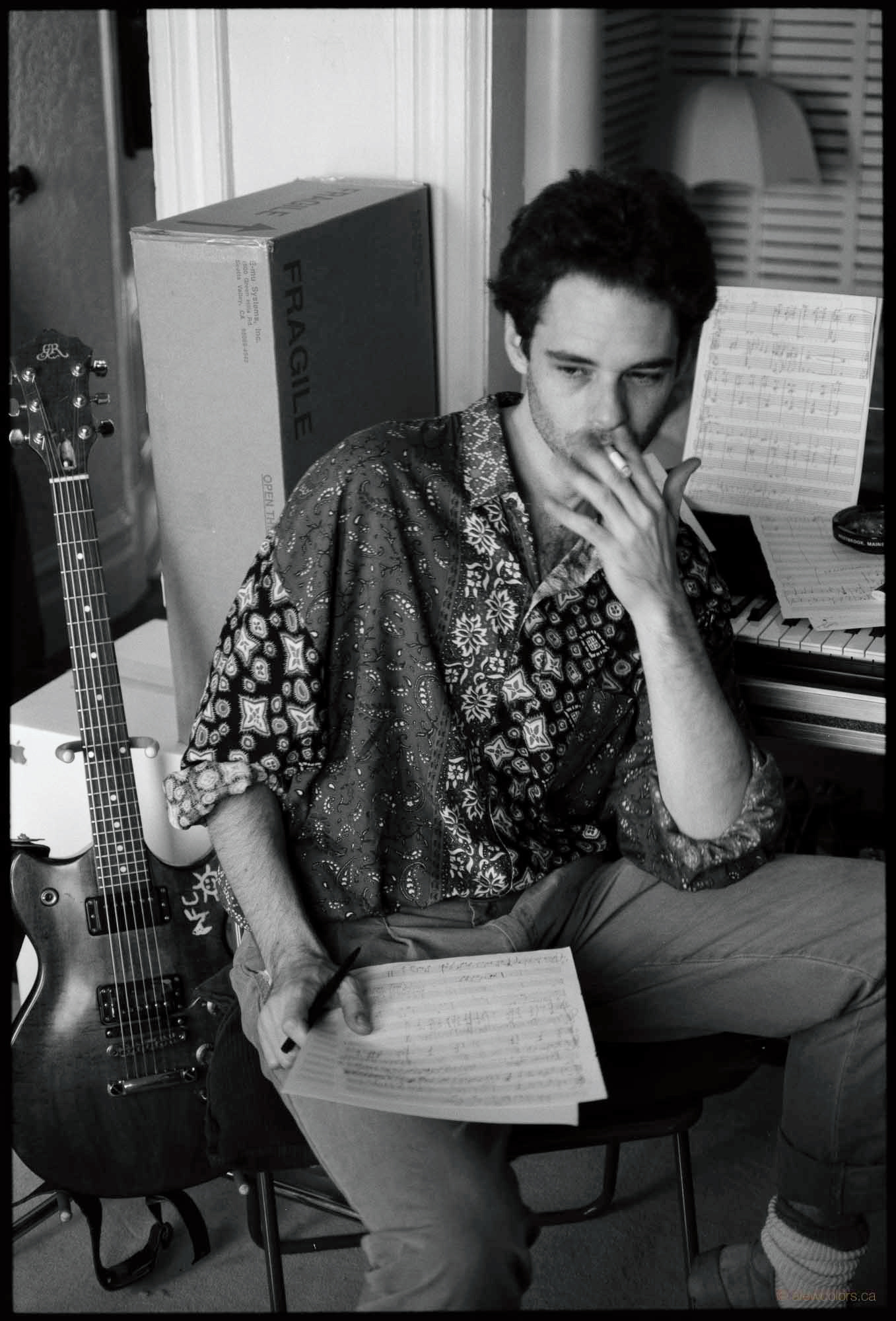 Composer Luc Bourgeois, Montreal 1989