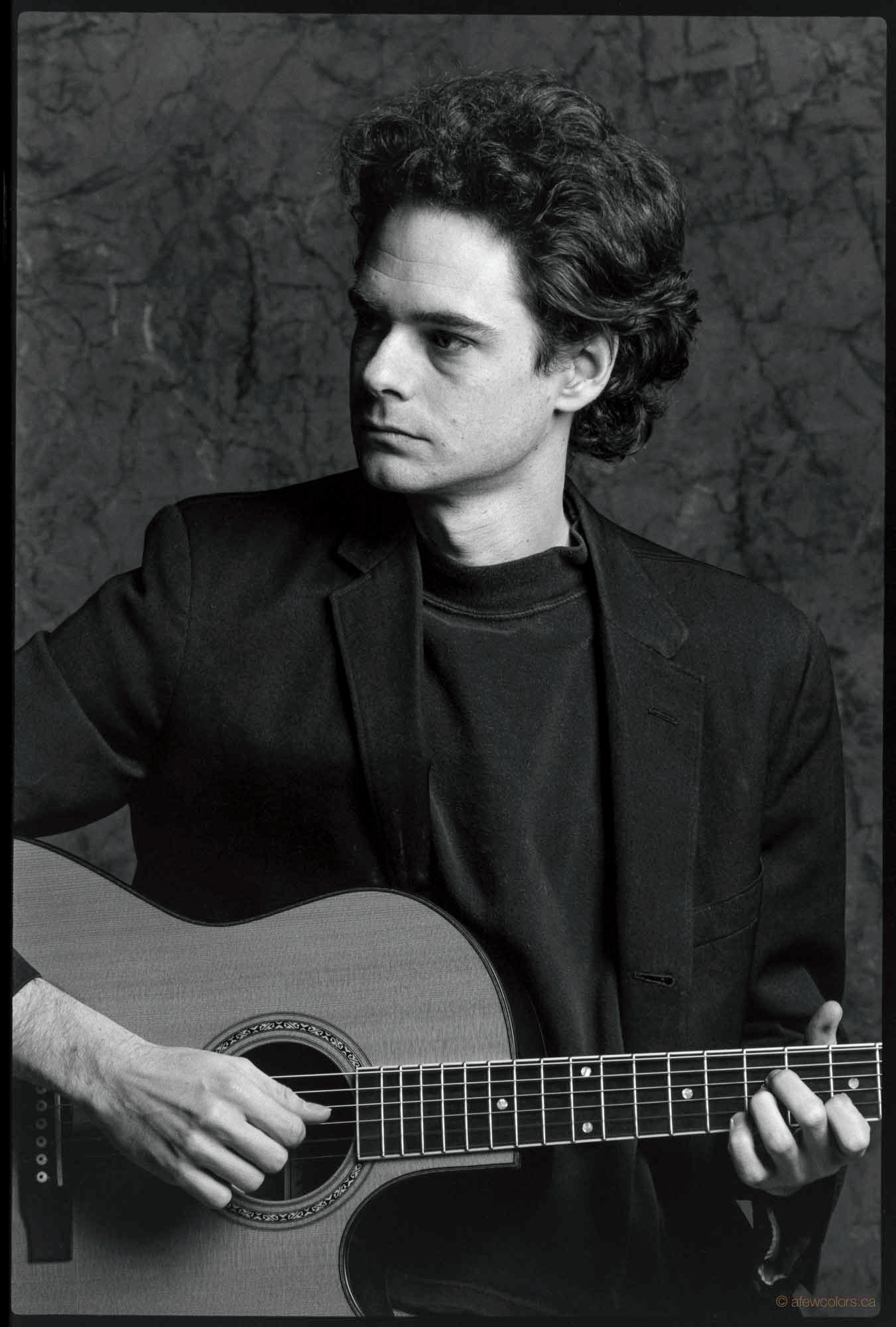 black & white photo of Luc Bourgeois