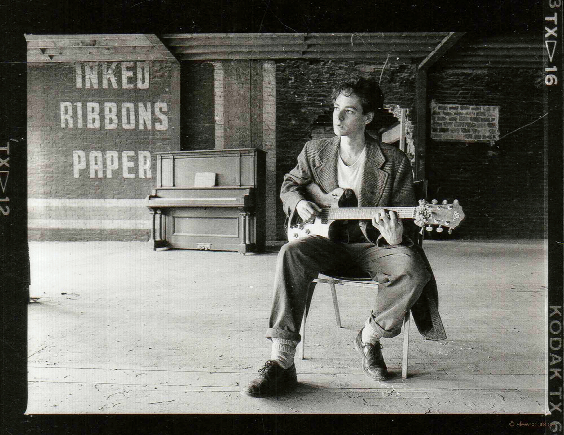 Luc Bourgeois during the 1988 recording of A Few Colors CD