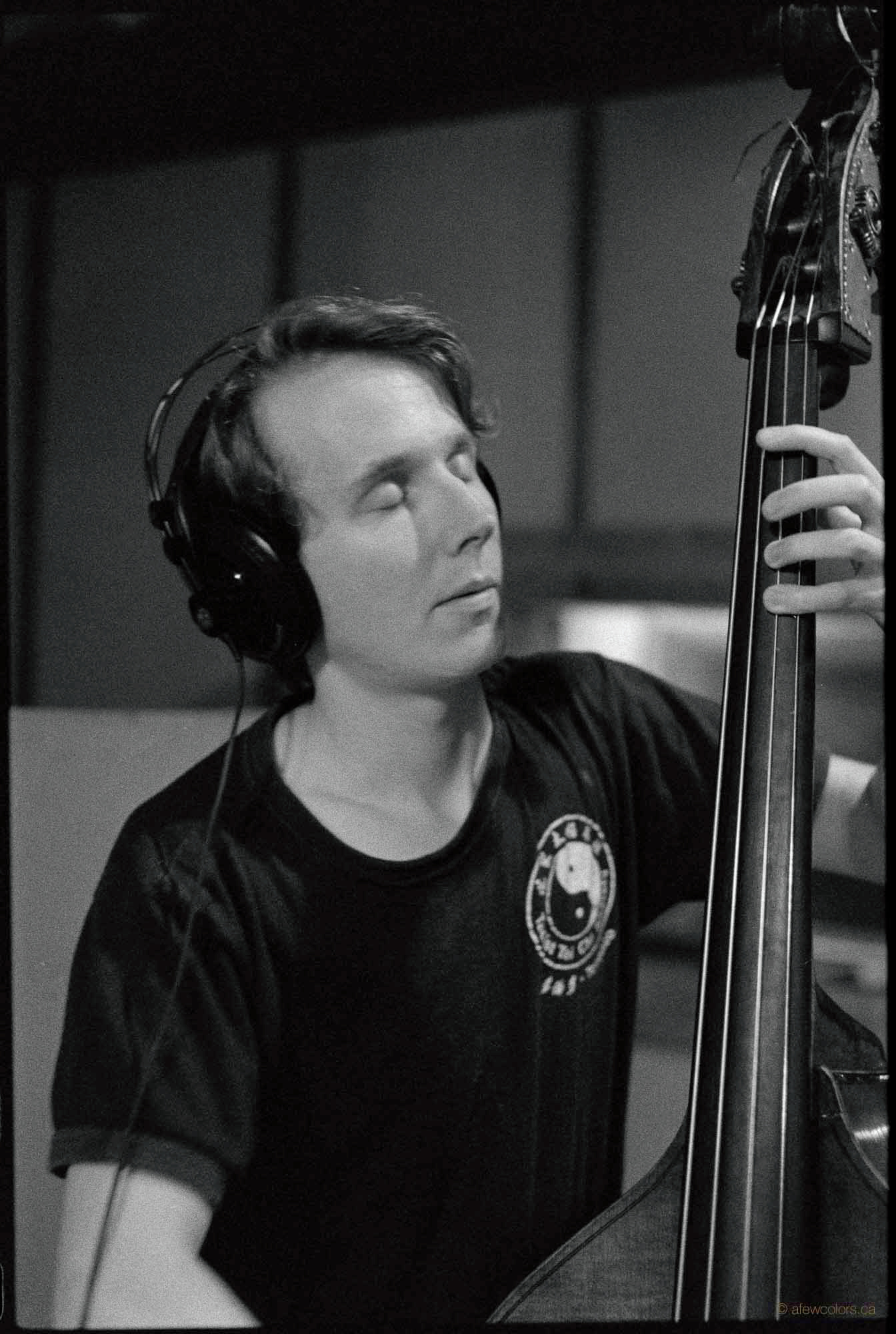 Mike Milligan during the recording of the A Few Colors album