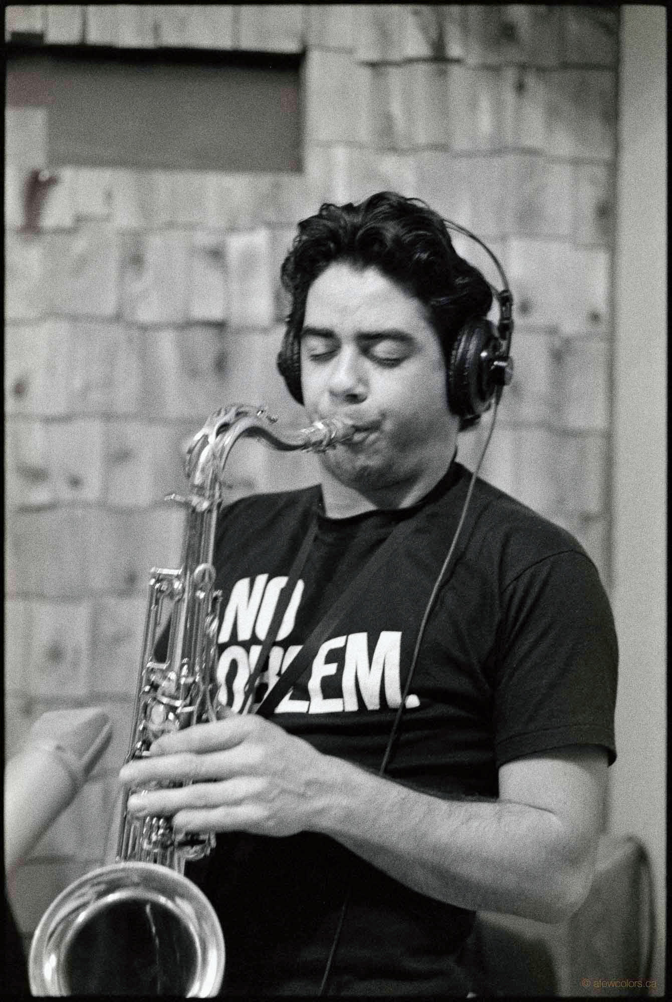 André Leroux during the 1988 recording of A Few Colors CD