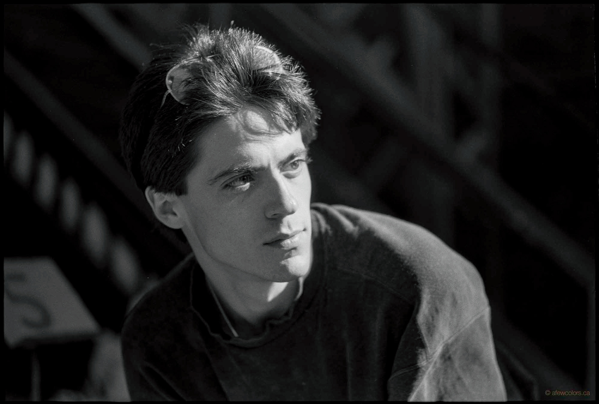 black & white photo of Michael Marcuzzi