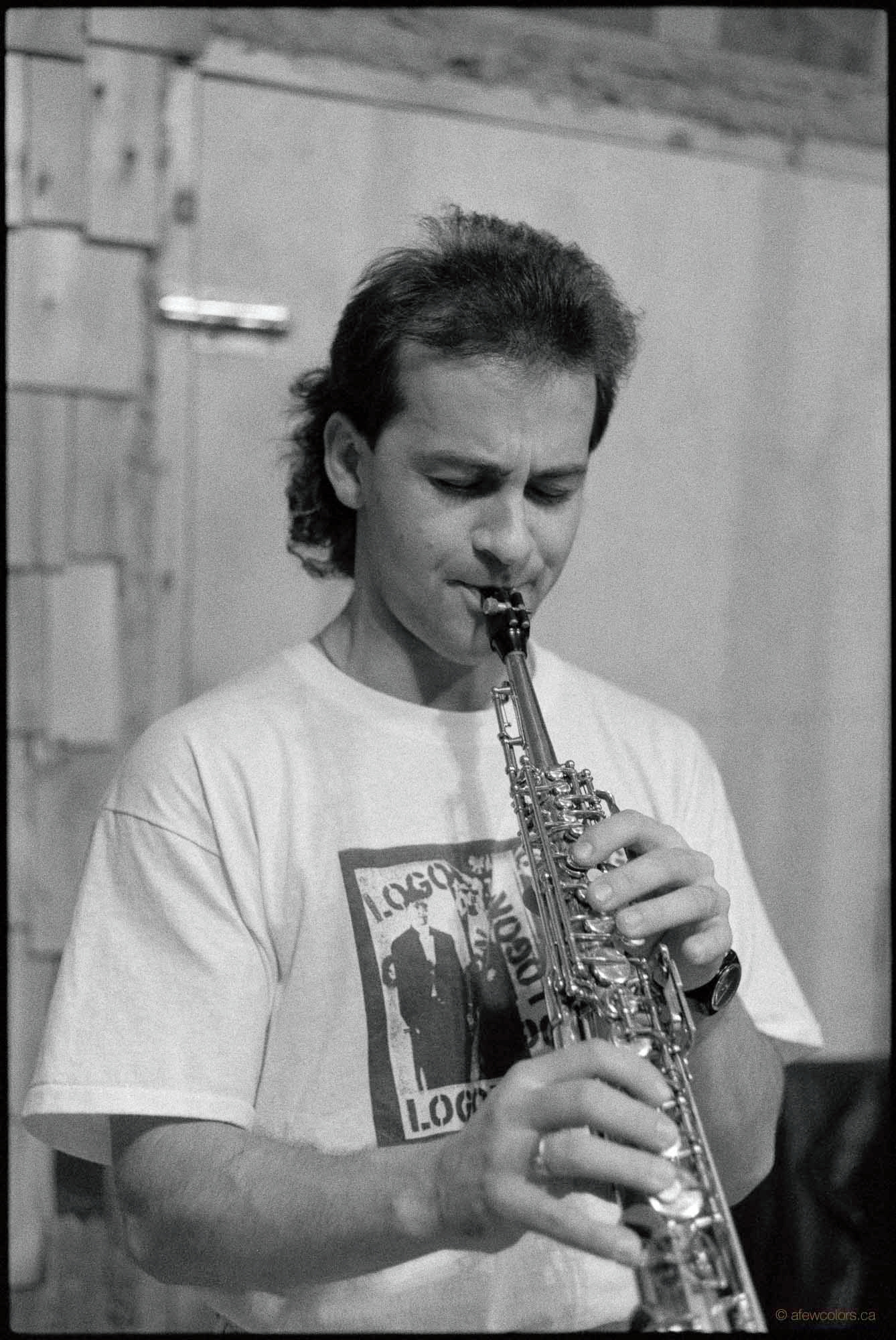 Joscelyn Drainville during the 1988 recording of A Few Colors CD