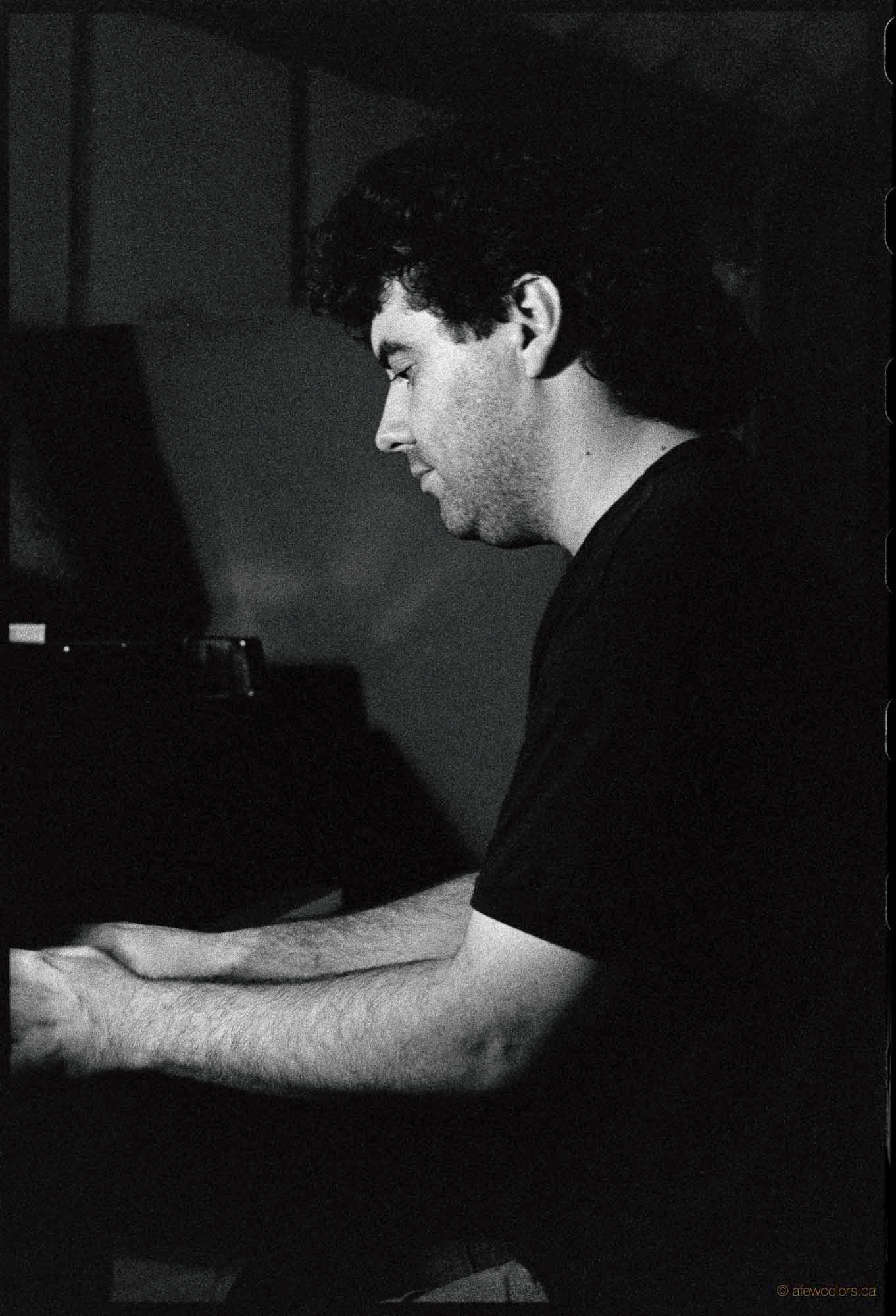 Jeff Johnston during the 1988 recording of A Few Colors CD