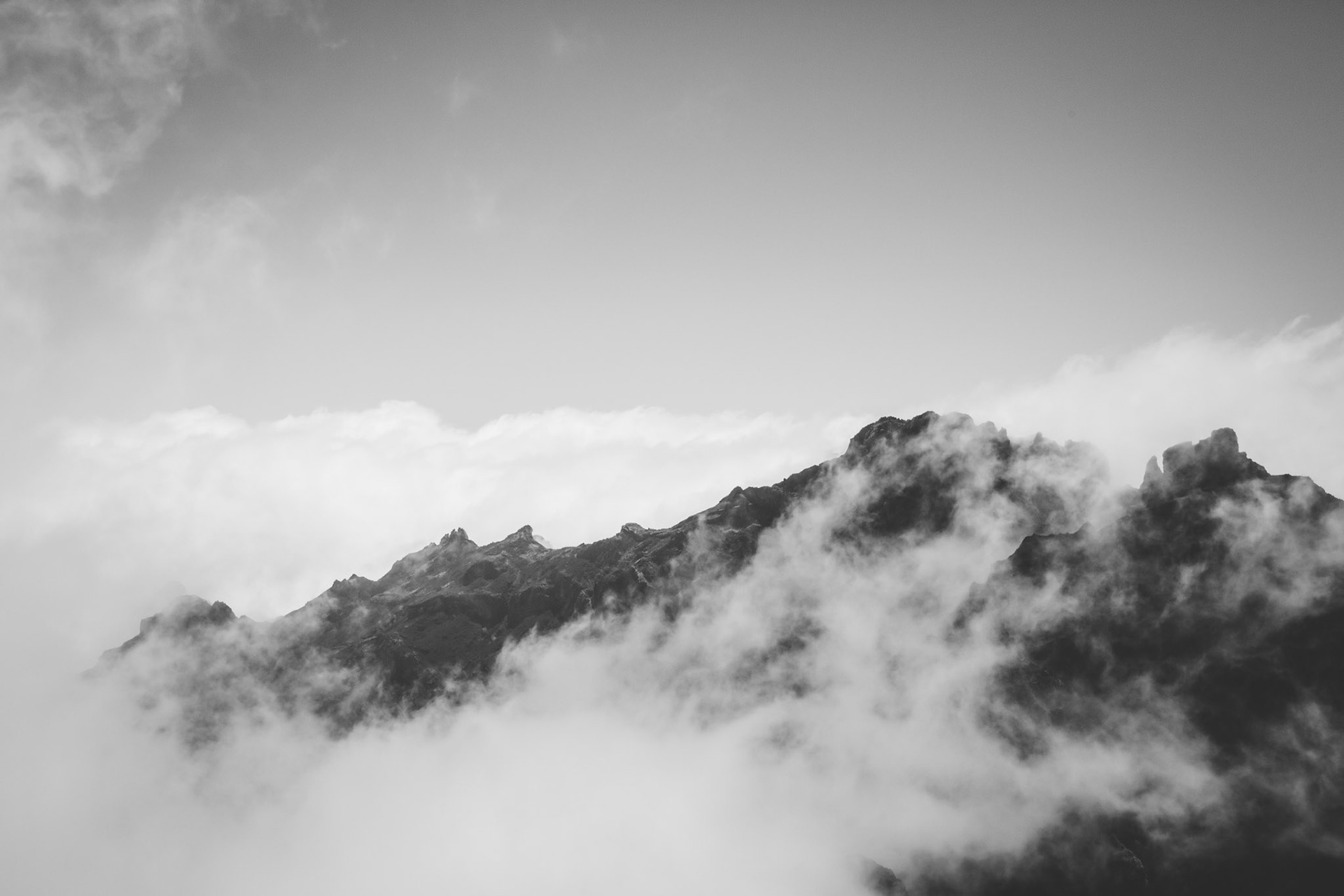 In the clouds