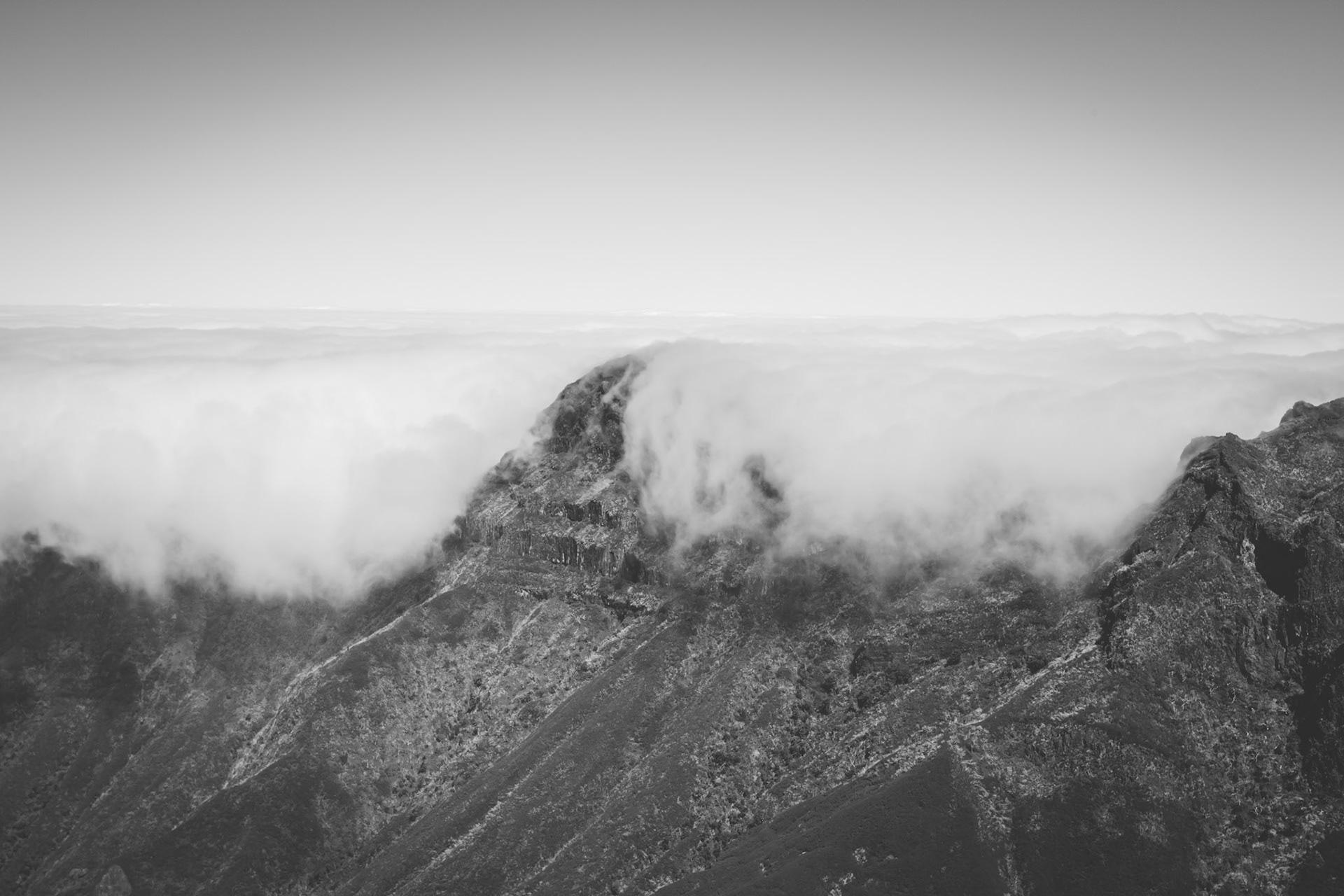Cloud Spill B&W