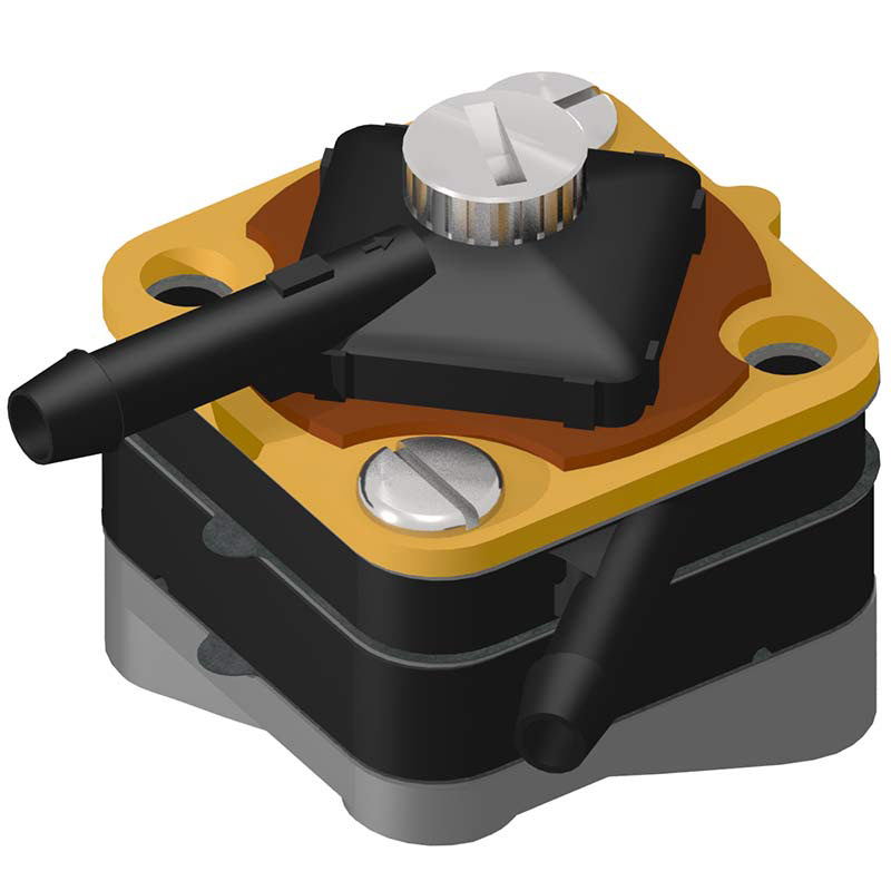Fuel pump for an outboard marine engine.