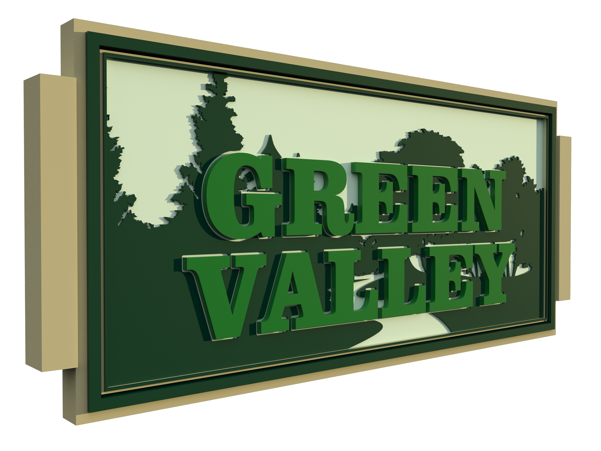 Sign for Subdivision in Alabaster