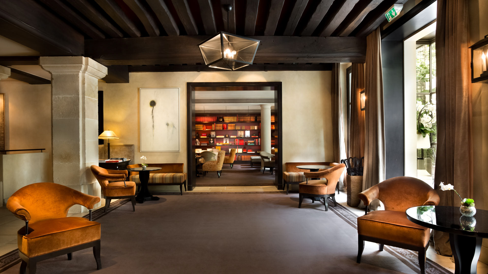 le lobby de l'hotel